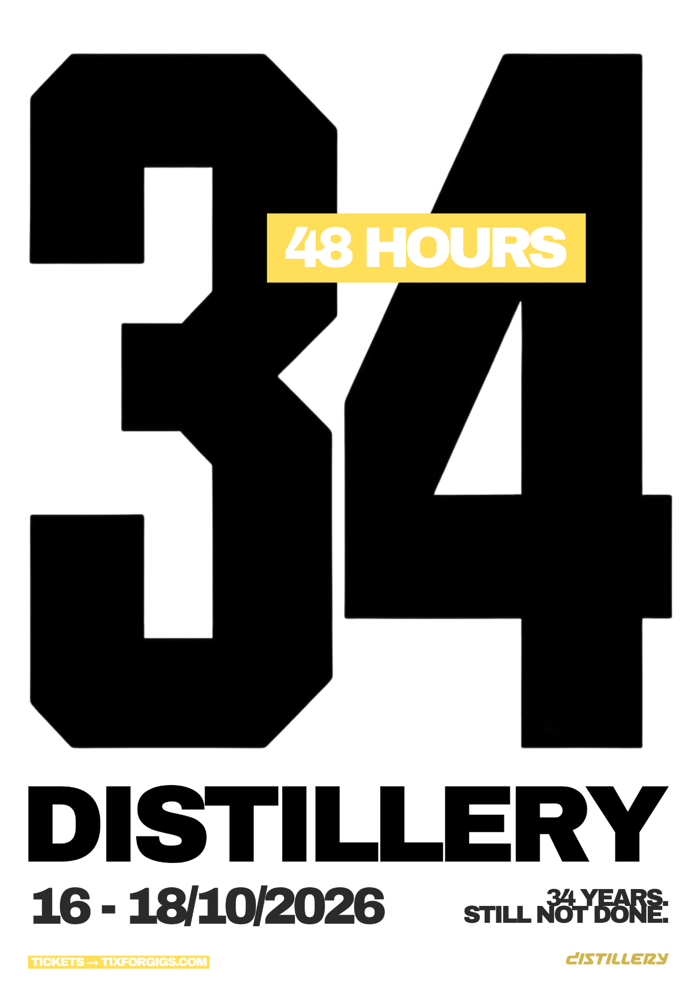 34 YRS distillery