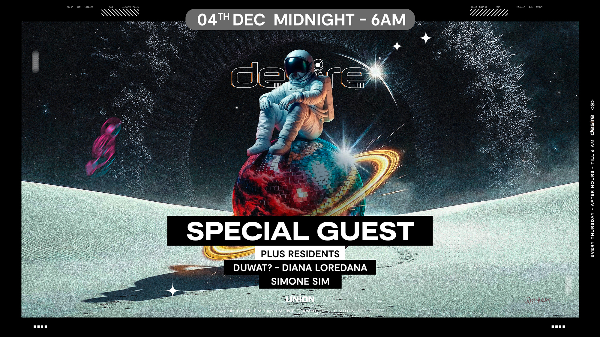 DESIRE - Weekly Thursday After Party - SPECIAL GUEST
