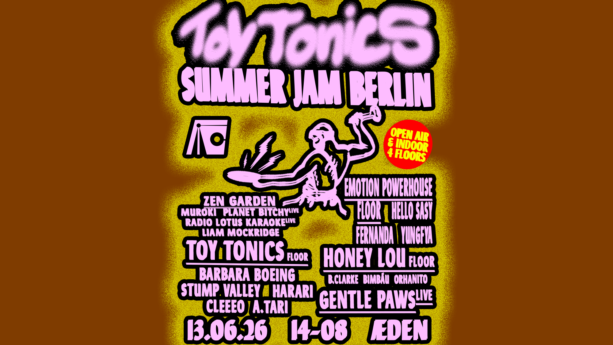 Toy Tonics Jam (OPEN AIR & INDOOR 18Hours - 4 FLOORS)