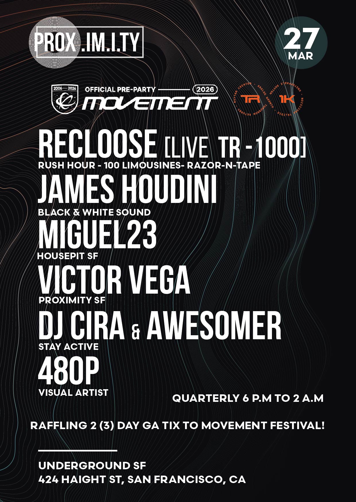 PROX. w// Recloose, James Houdini, Miguel23, Victor Vega, DJ Cira & Awesomer, 480P