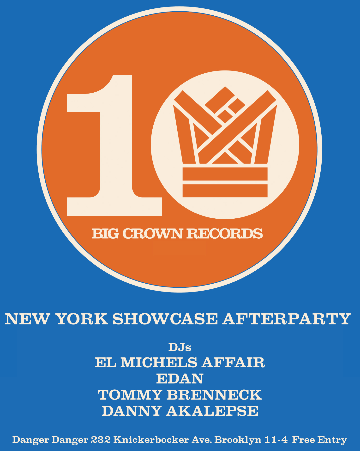 Big Crown Records 10th Anniversary Afterparty at Danger Danger