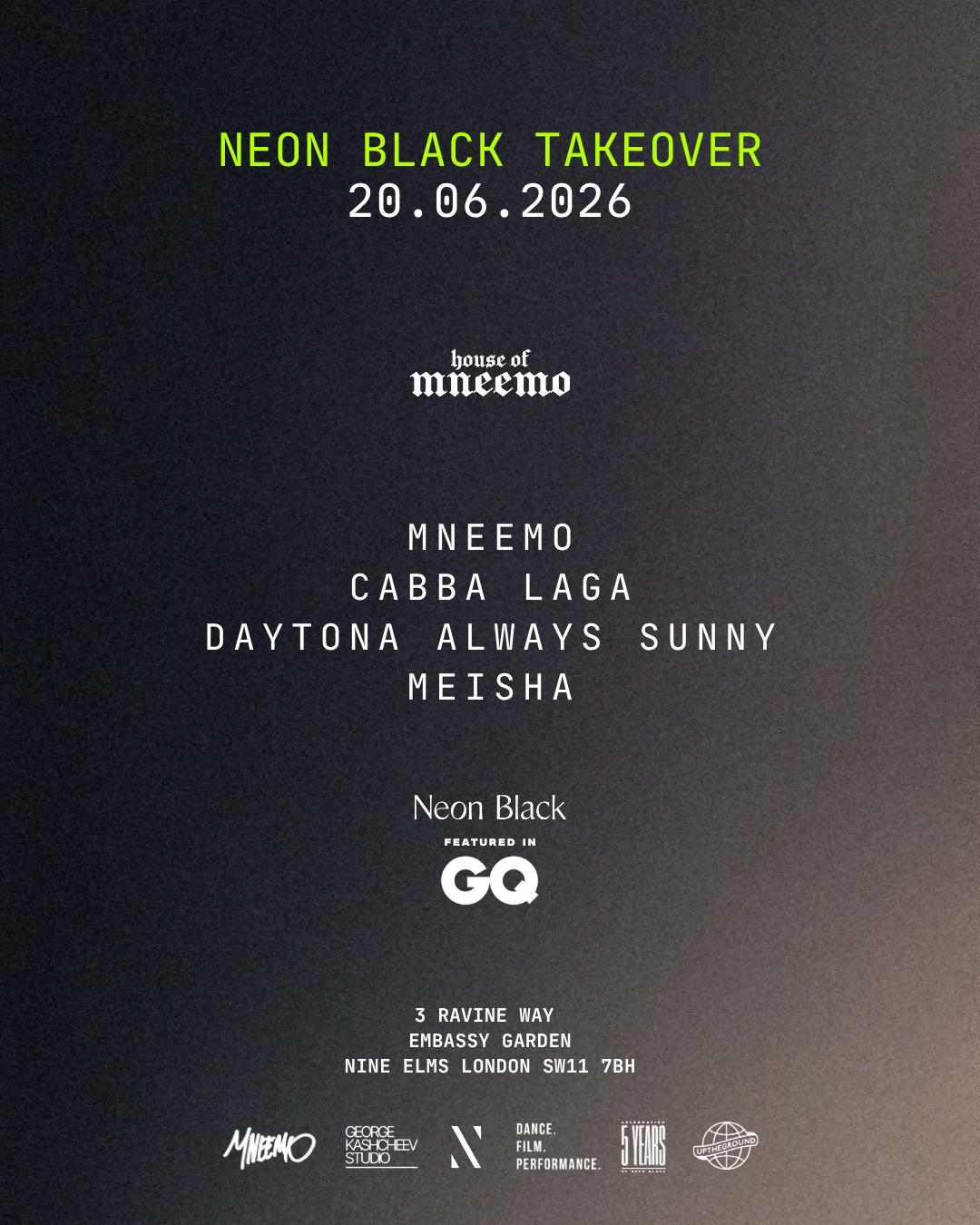 House of MNEEMO x Neon Black: Summer Takeover