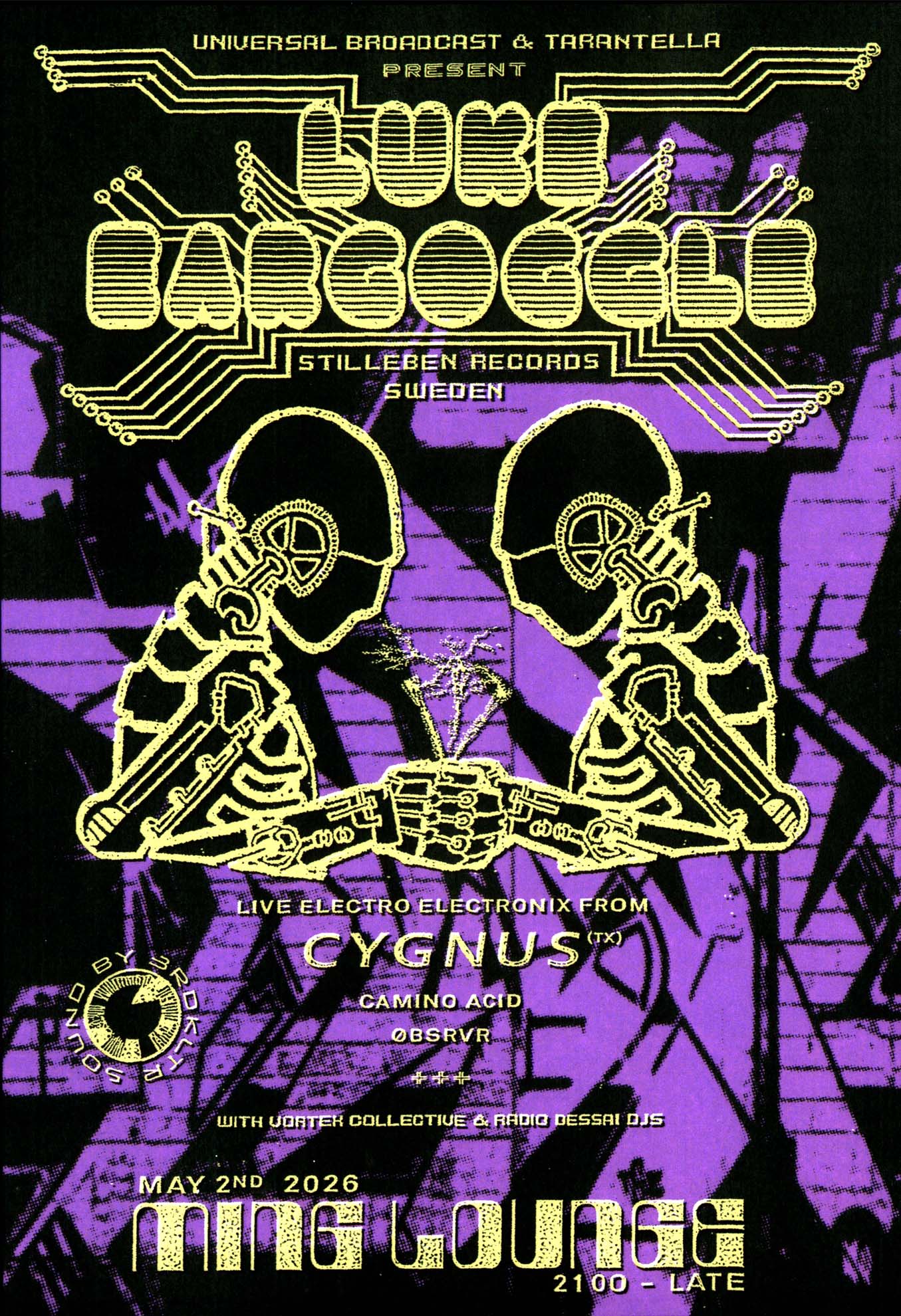Universal Broadcast & Tarantella present: Luke Eargoggle at Ming Lounge