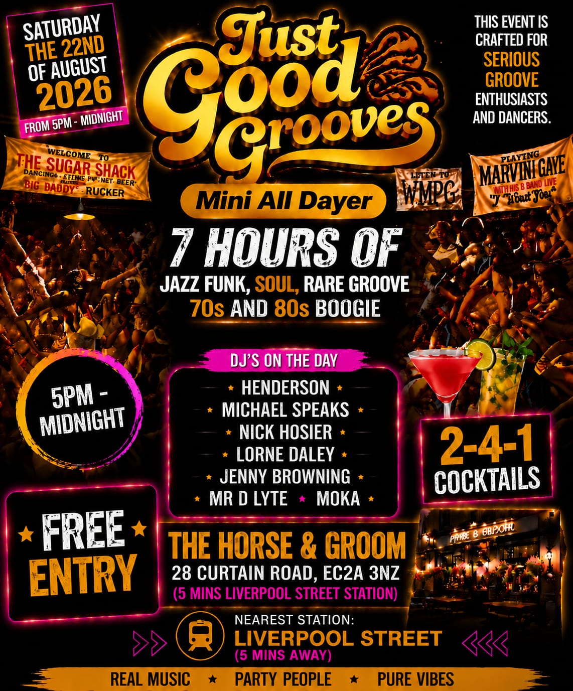 Just Good Grooves Summer mini all dayer - The Horse & Groom