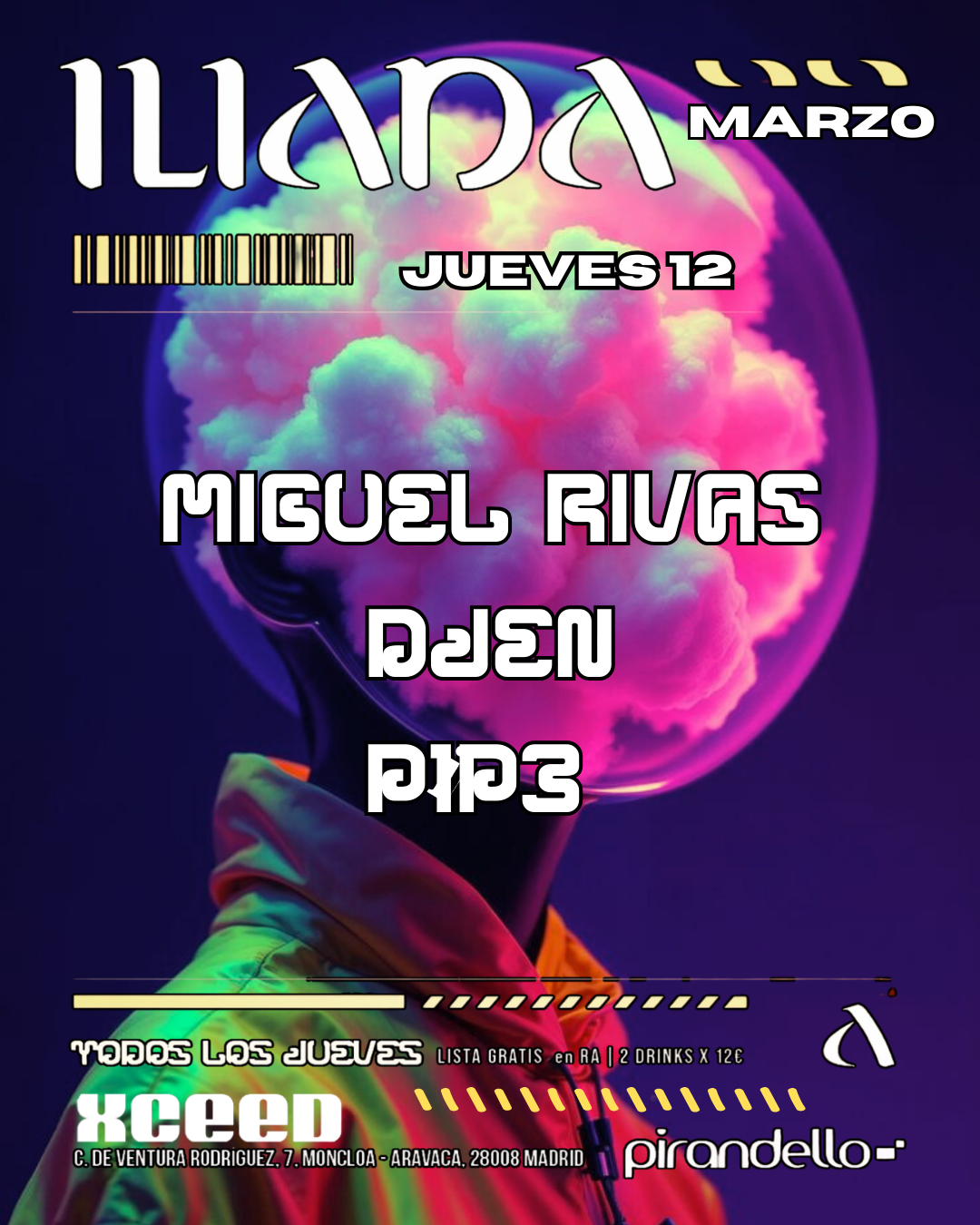 ILIADA CLUB + Miguel Rivas + DJEN + P1P3