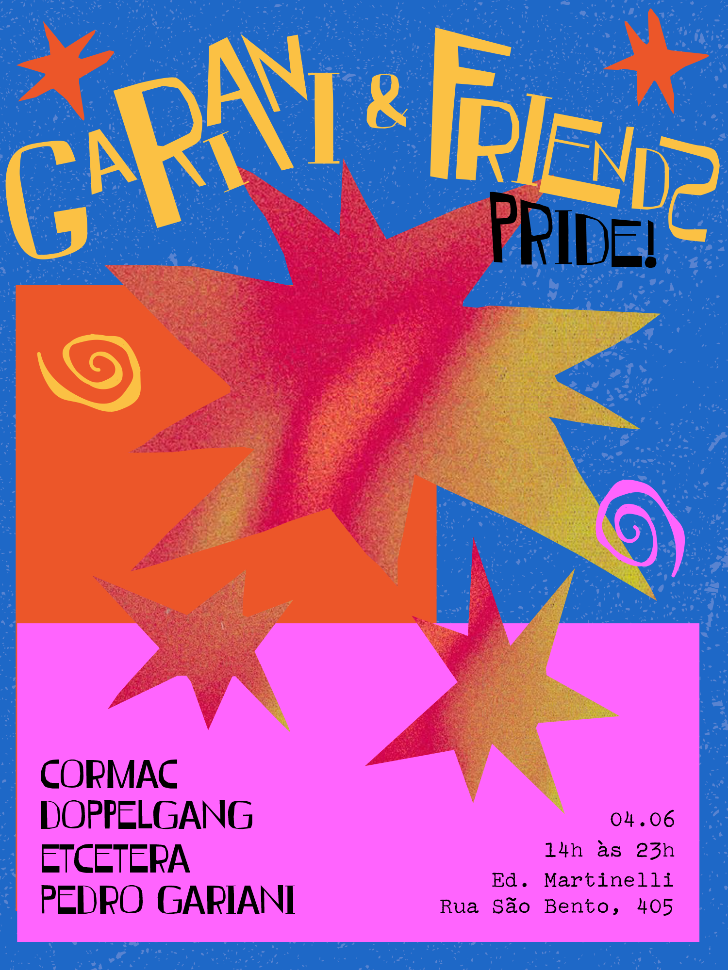 Gariani & Friends • Pride flyer