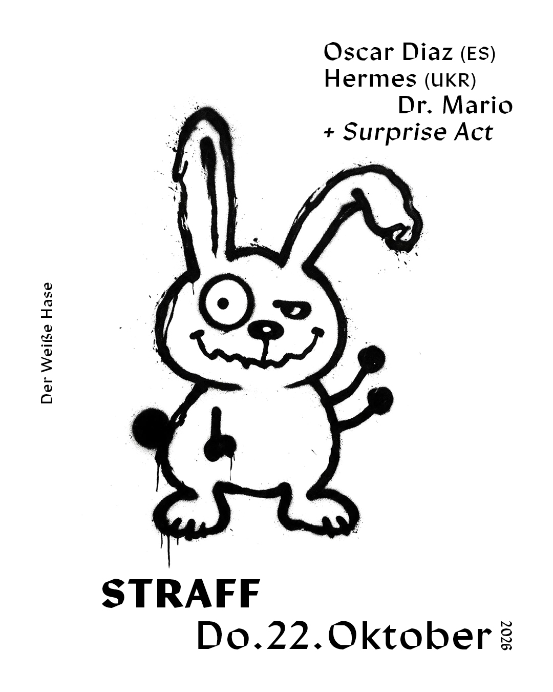 STRAFF / Thursday Techno / 5€ until 1 AM ( with Ticket )
