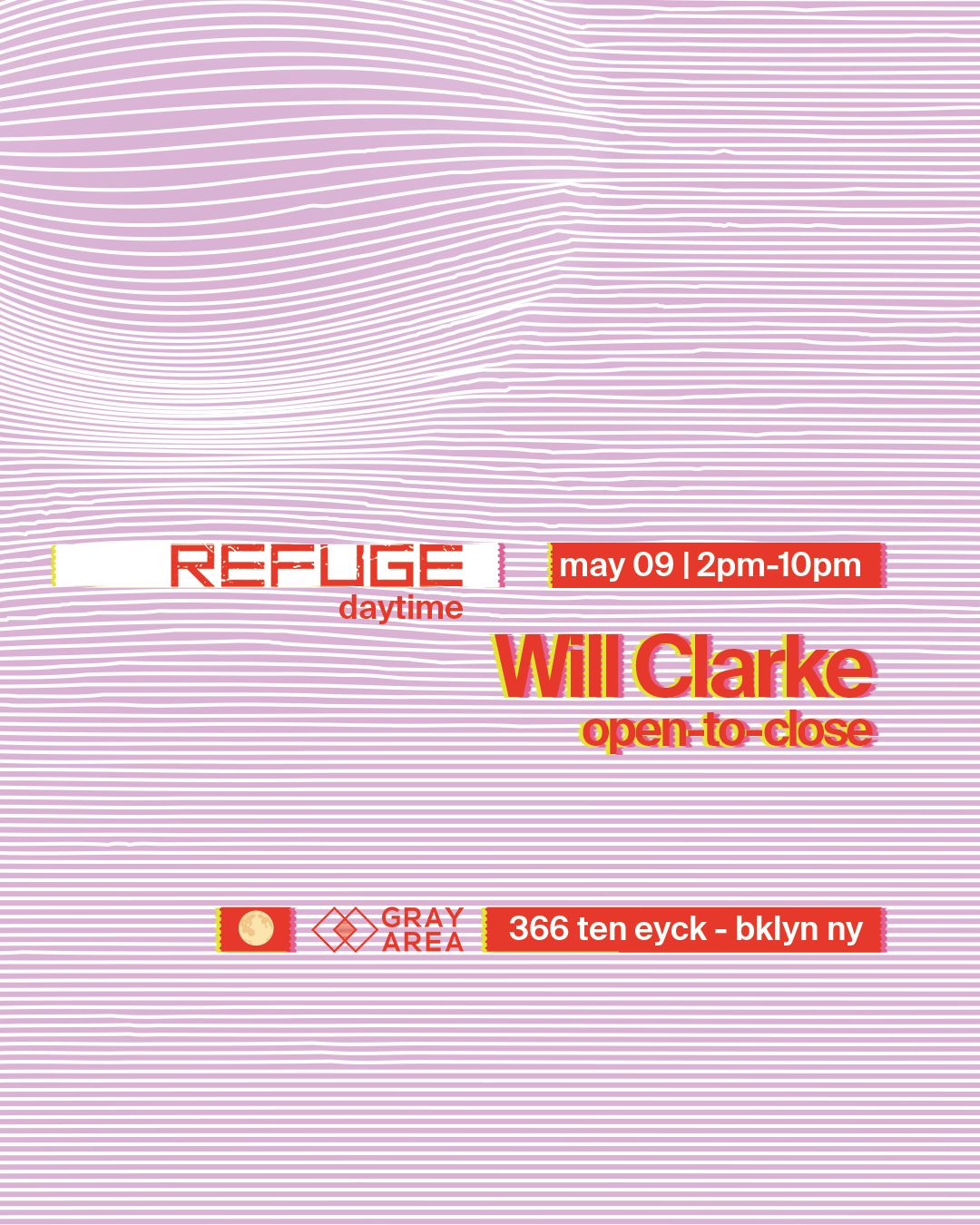 Saturday Daytime with Will Clarke (Open to close)