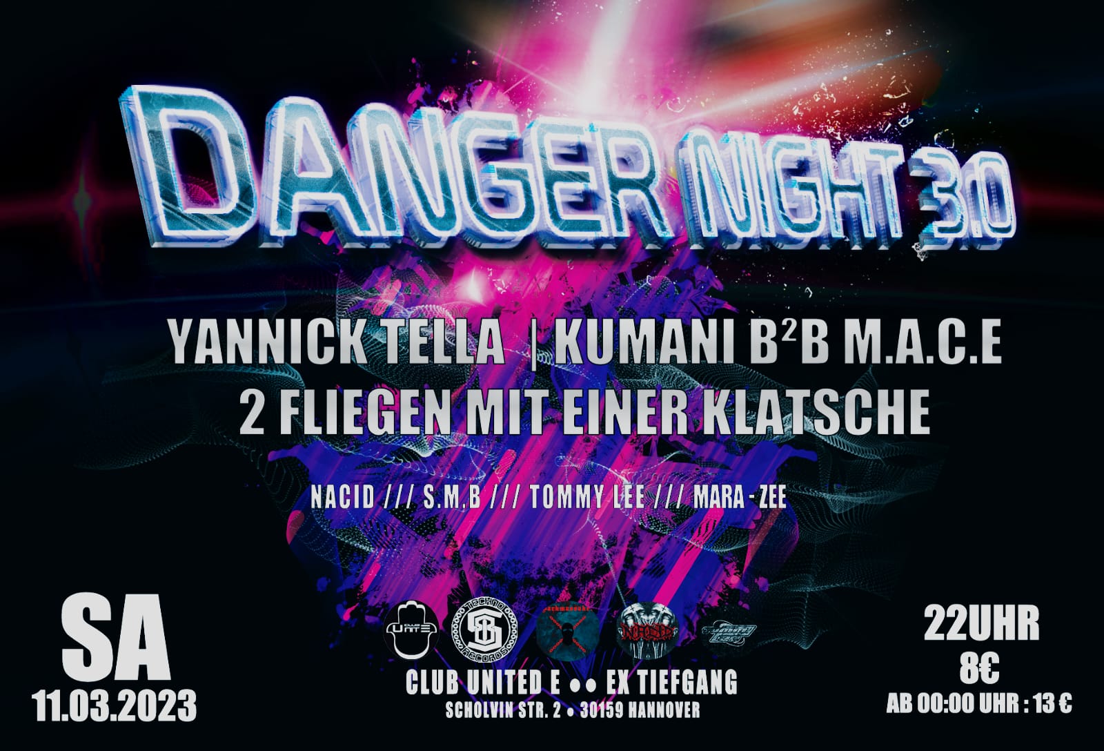 Night at Tiefgang, 3.0 Hannover Danger