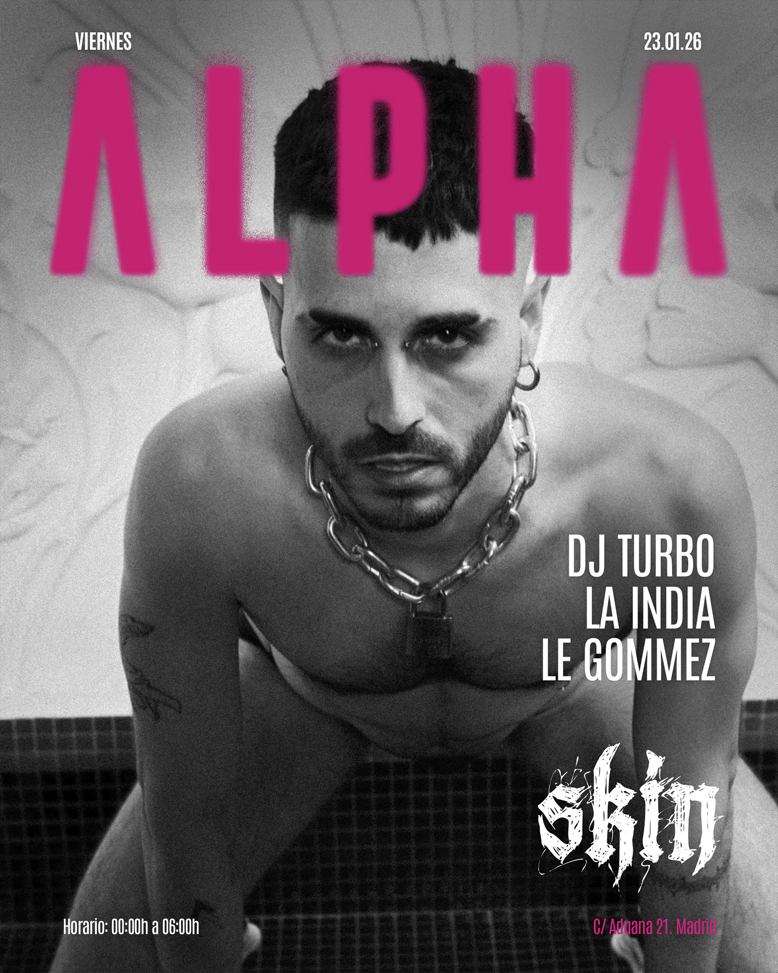 Skin ALPHA: DJ TURBO + LA INDIA + LE GOMMEZ