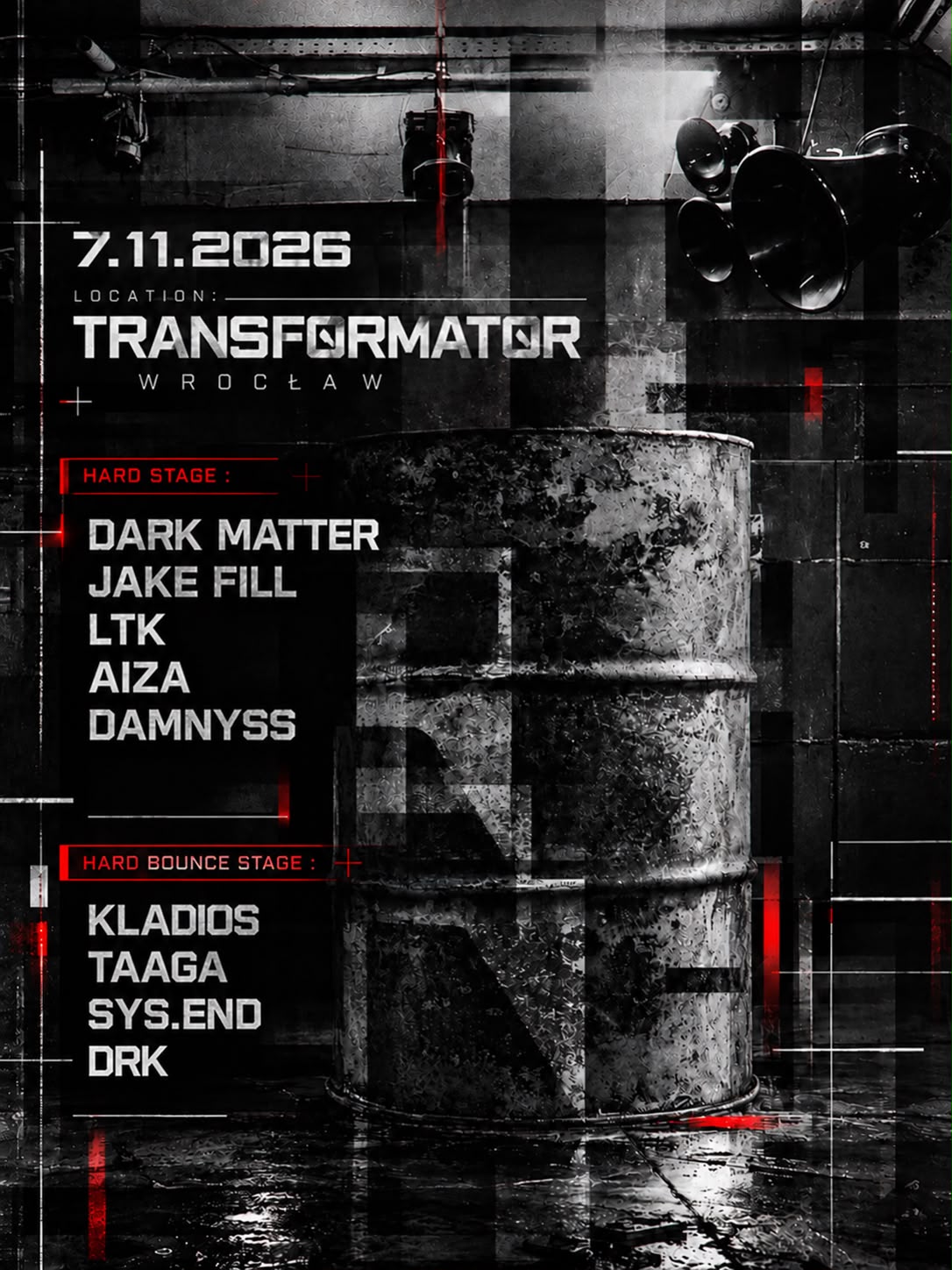 HARDNIGHT IN Transformator flyer HARDNIGHT IN Transformator flyer