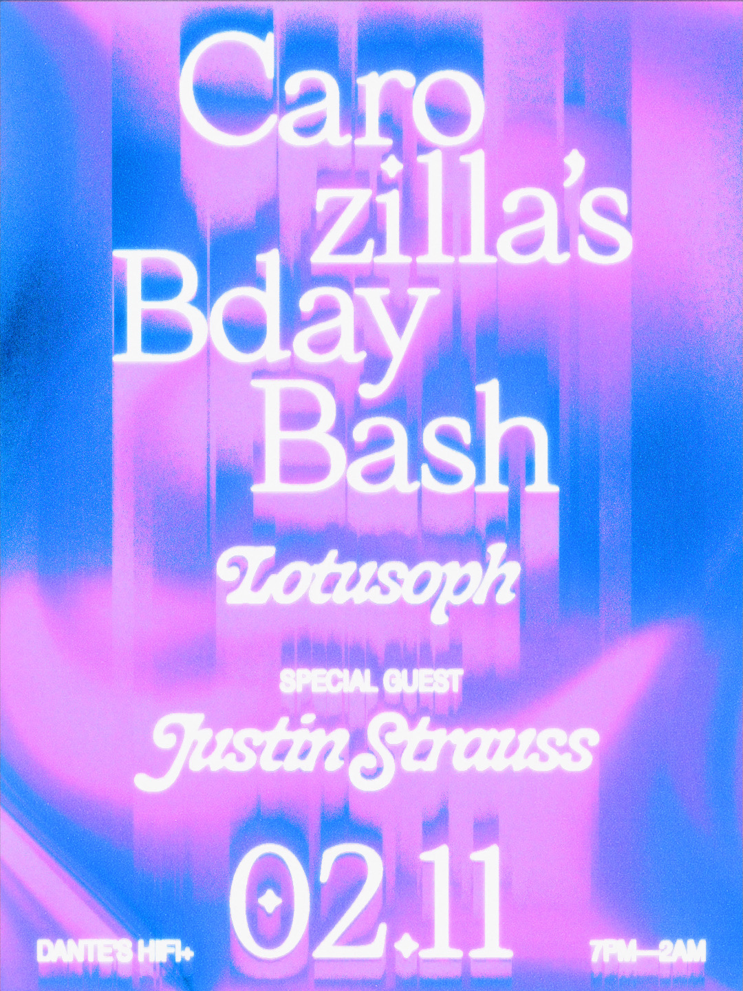 Carozilla's Bday feat. Justin Strauss