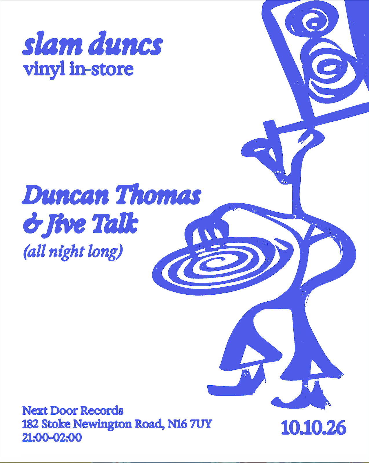 Slam Duncs Vinyl Instore at NDR2 Red Room, London N16 7UY