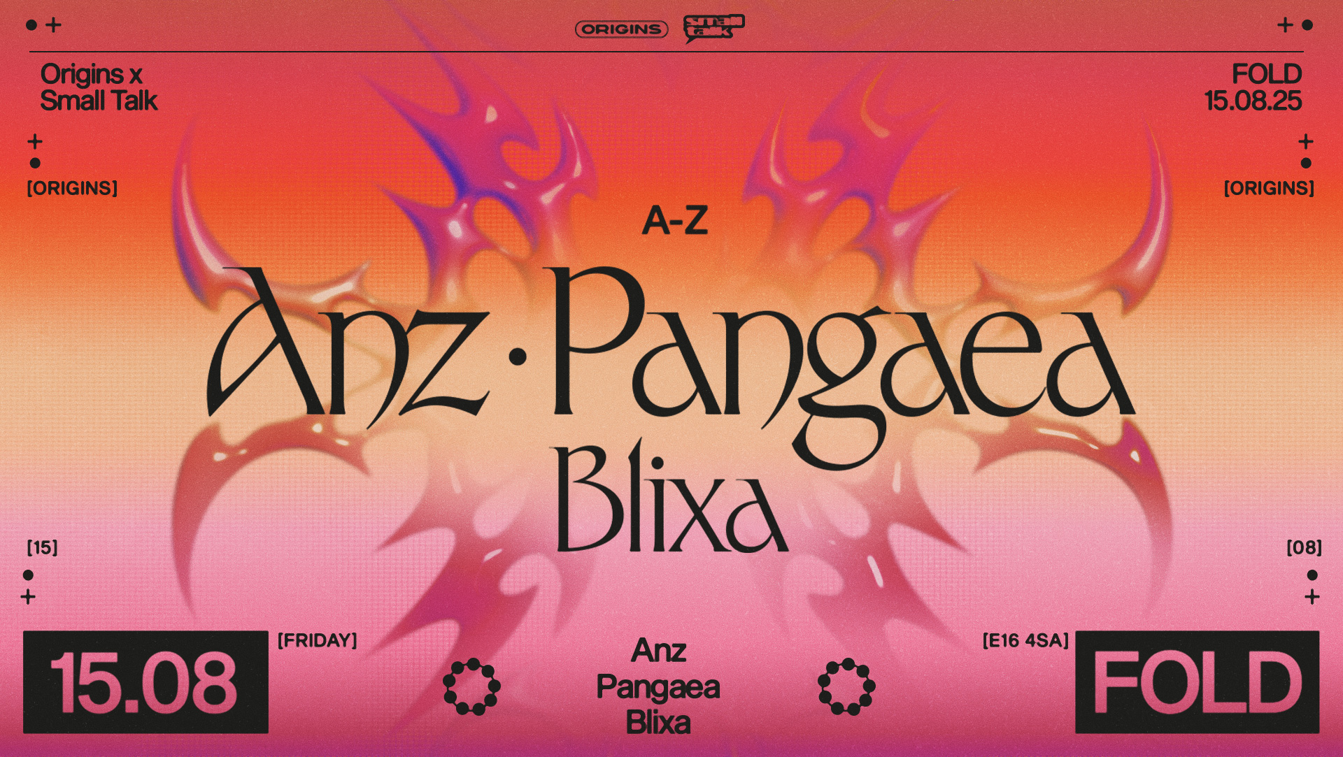 Origins x Small Talk: Pangaea, Anz & Blixa