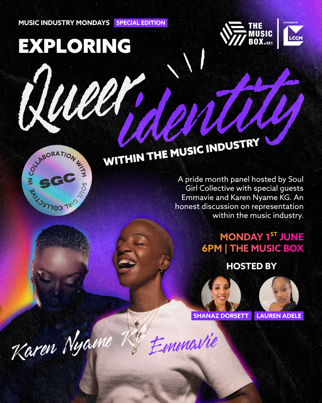 Music Industry Monday - Pride Month Panel with Soul Girl Collective