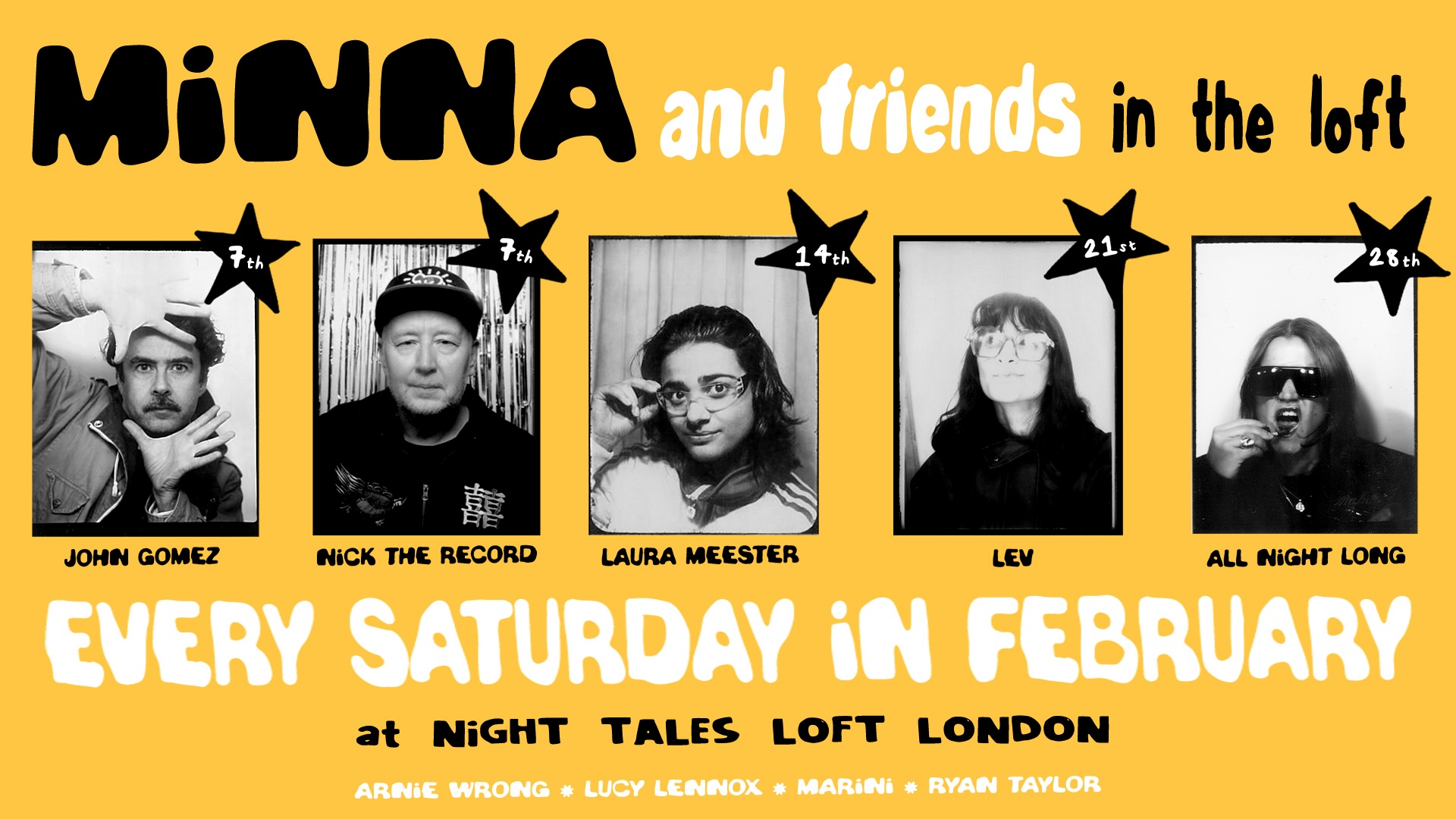 NT's Loft: MiNNA [All Night Long] - Four Saturdays in February