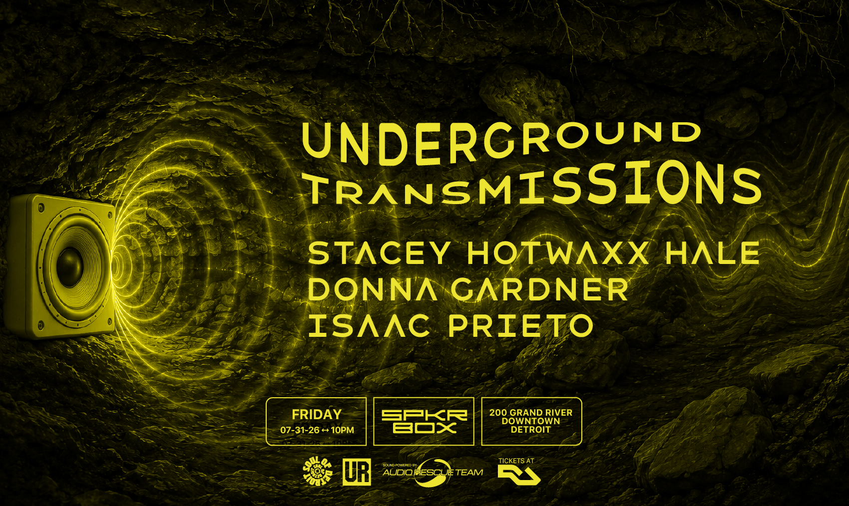 Underground Transmissions at Spkrbox, Detroit · Tickets