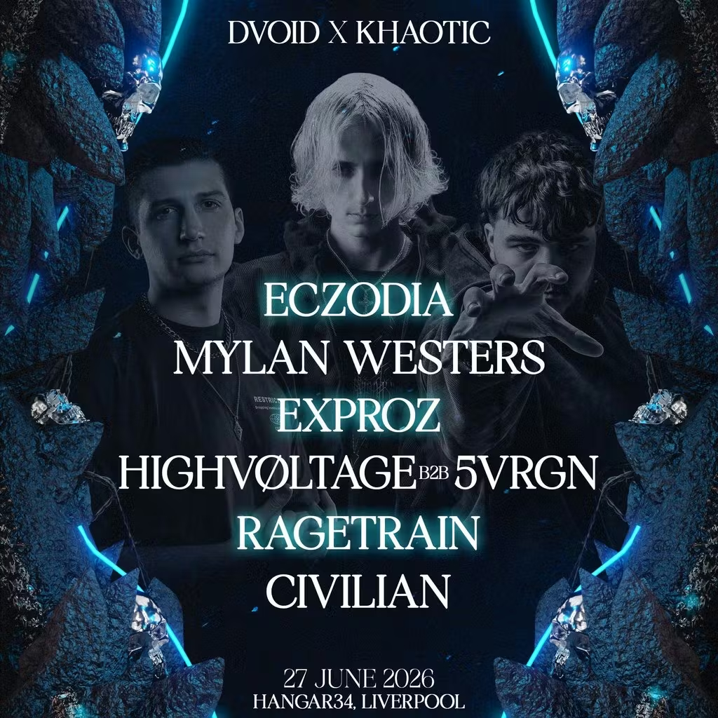 Dvoid x Khaotic: Eczodia, Exproz, Ragetrain at Hangar 34