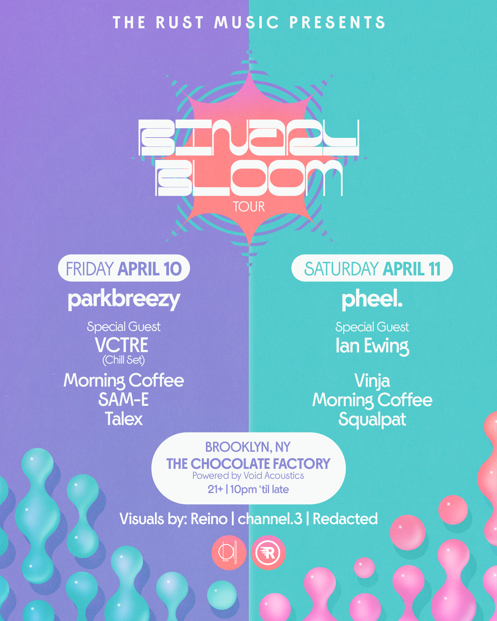 The Rust Music presents: parkbreezy, VCTRE, Morning Coffee, SAM-E, & Talex