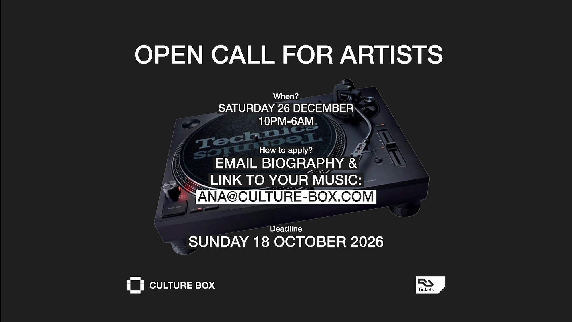 Open Call For Artists
