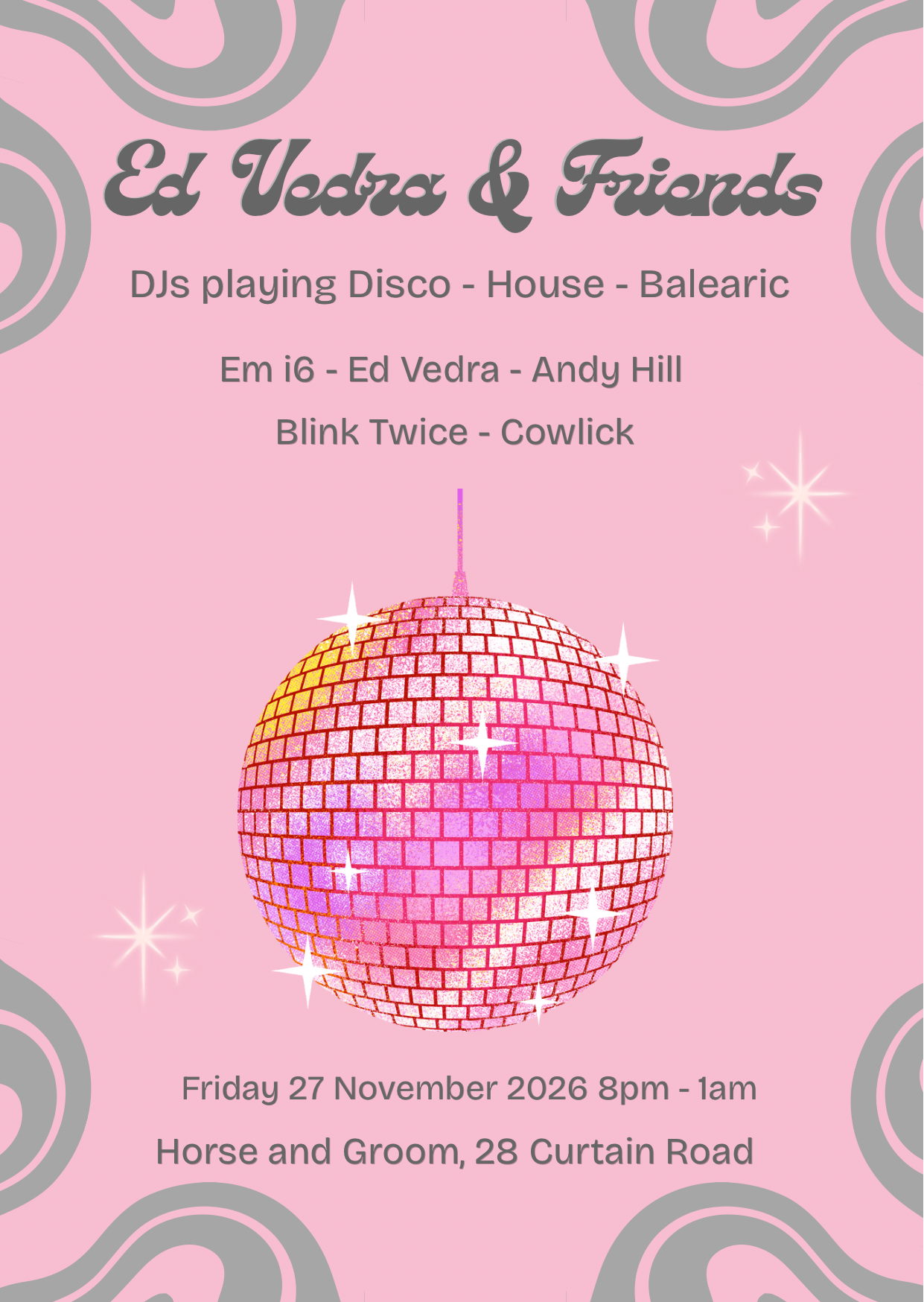 Ed Vedra & Friends free Friday night party