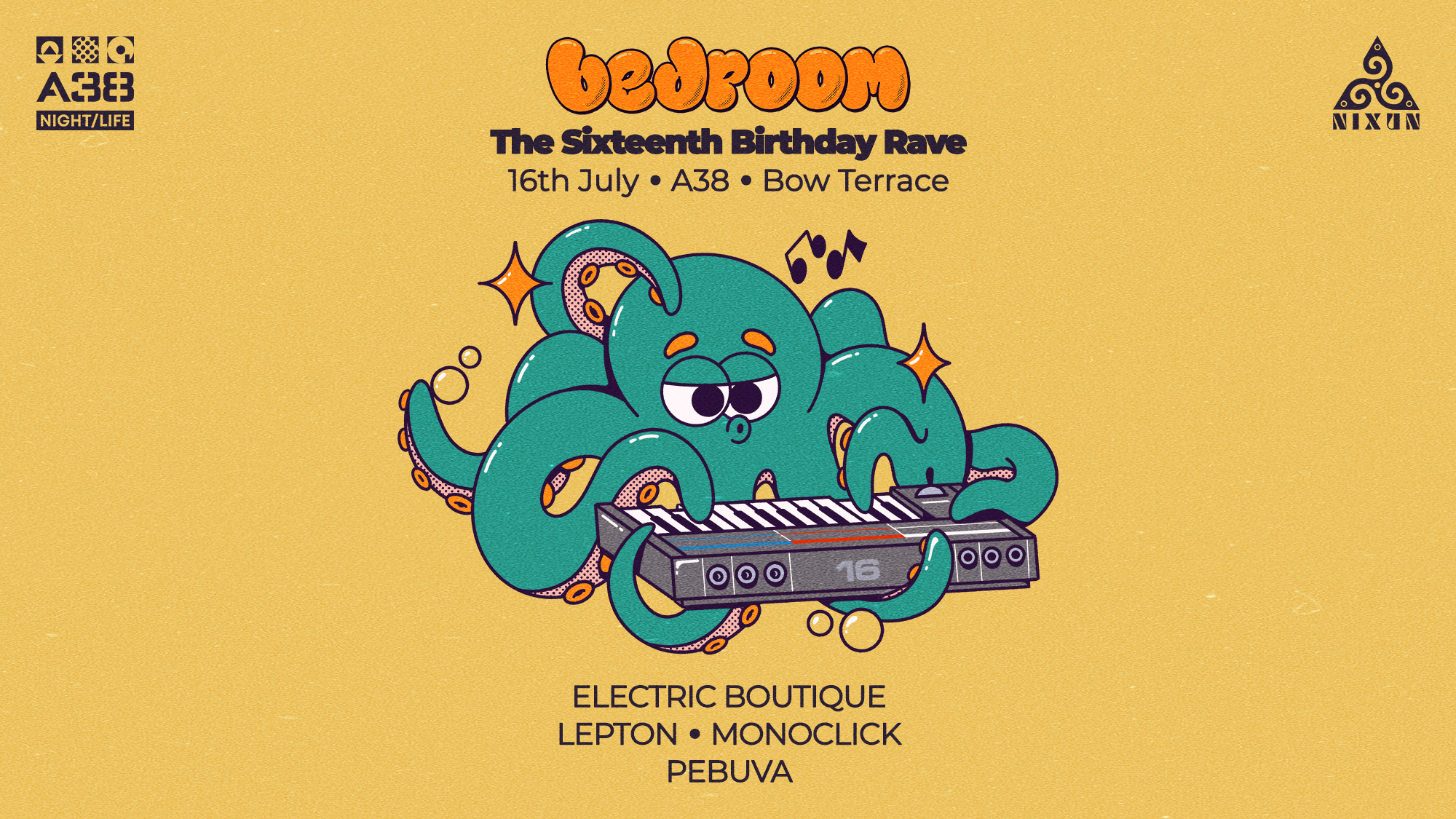 Bedroom • The Sixteenth Birthday Rave