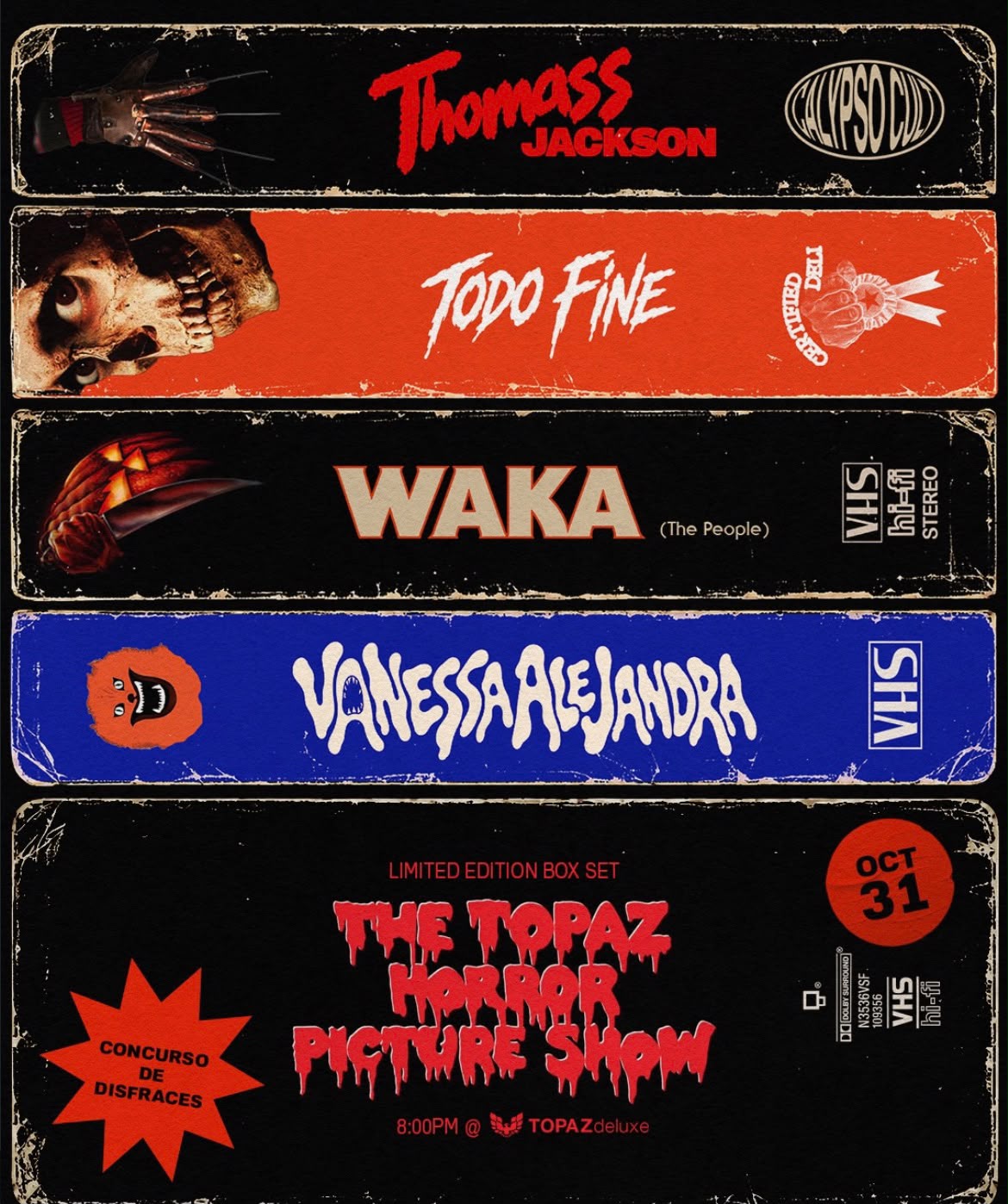Flyer de The Topaz Horror Picture Show
