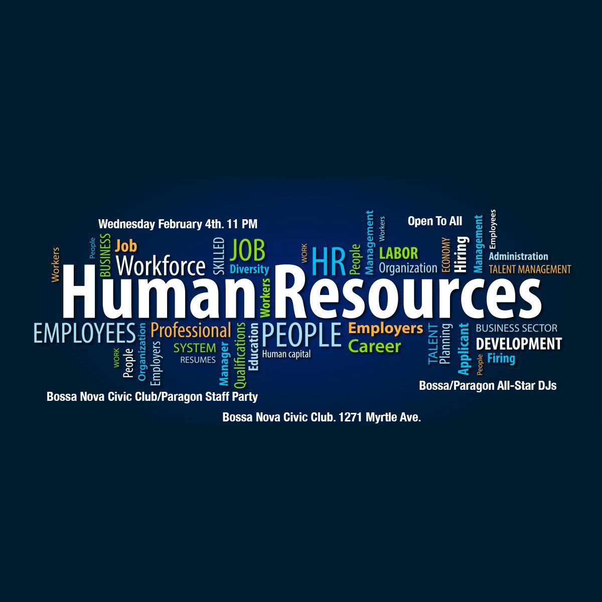 Human Resources: Bossa Nova/Paragon Staff Party