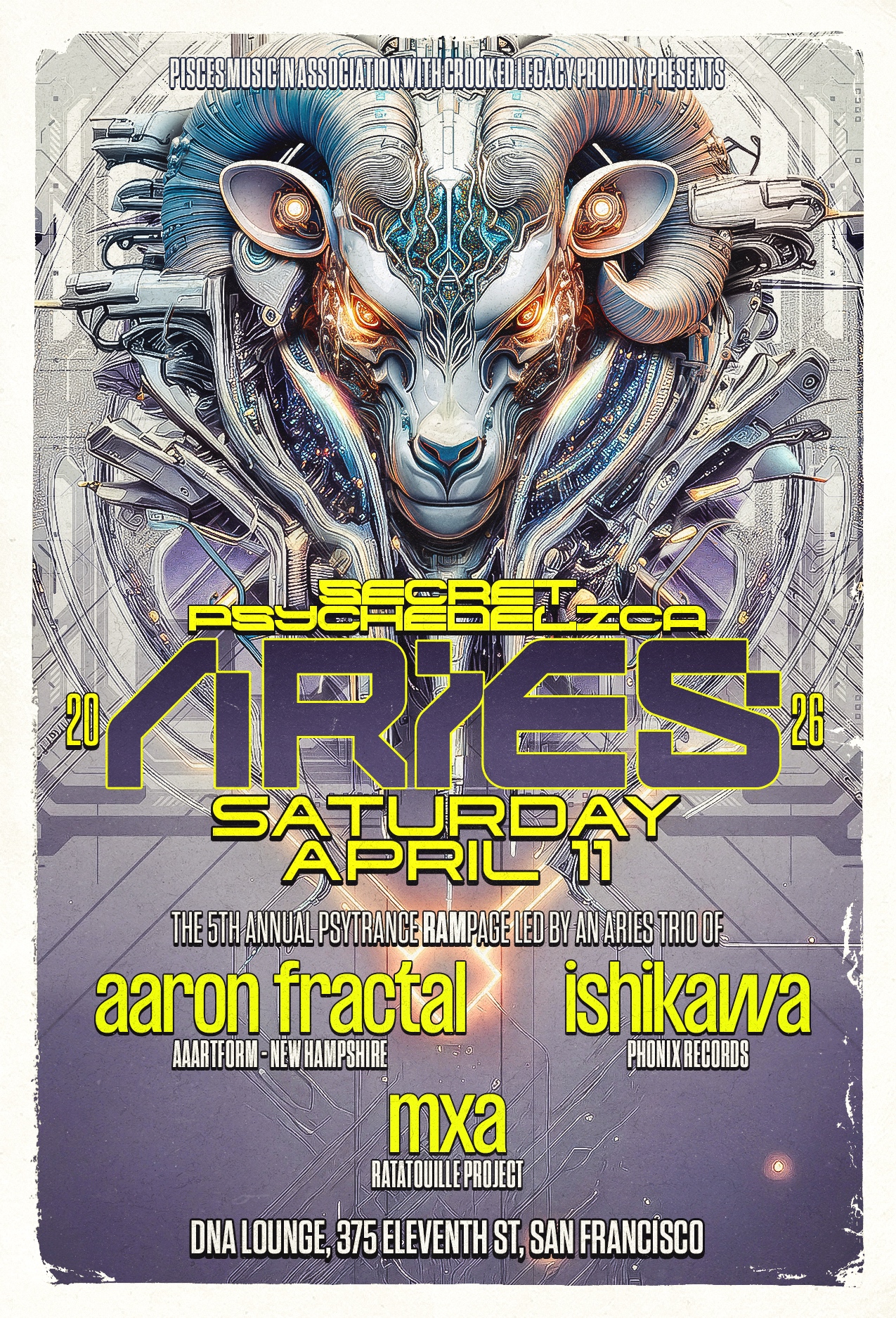 Secret Psychedelica: Aries 2026