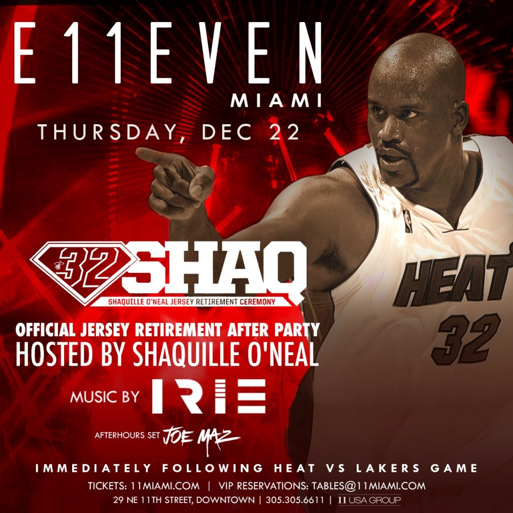 Shaq jersey retirement clearance miami