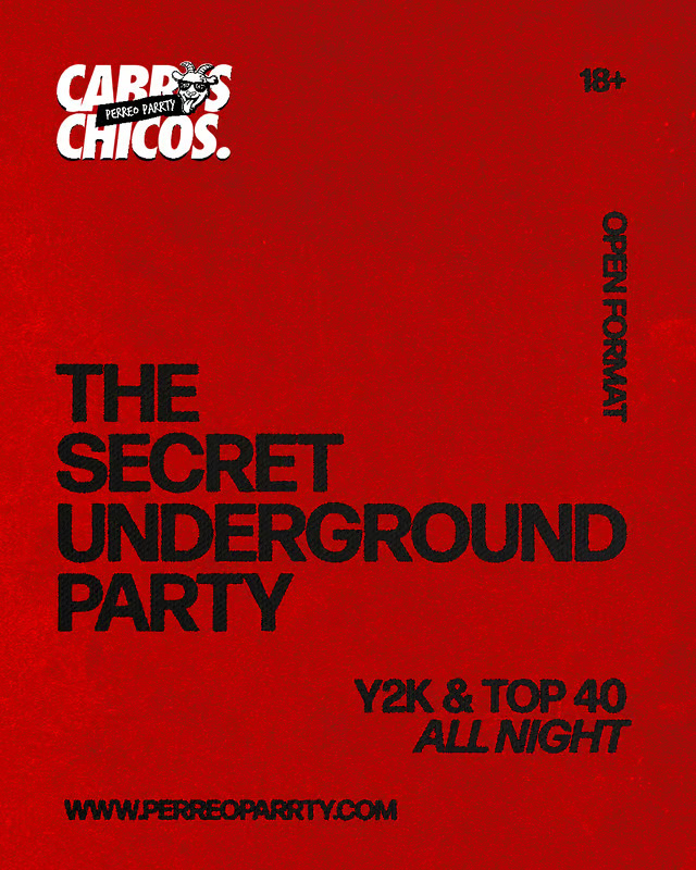 Cabros Chicos – Underground Y2K & Top 40 Parrty (18+) - Mehanata Bar