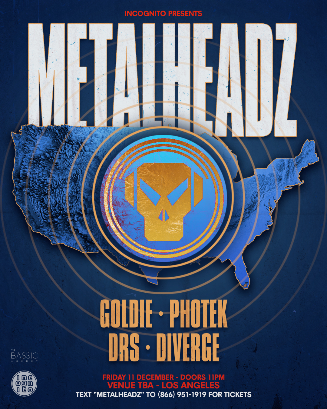 INCOGNITO x Metalheadz: Goldie, Photek, DRS, Diverge
