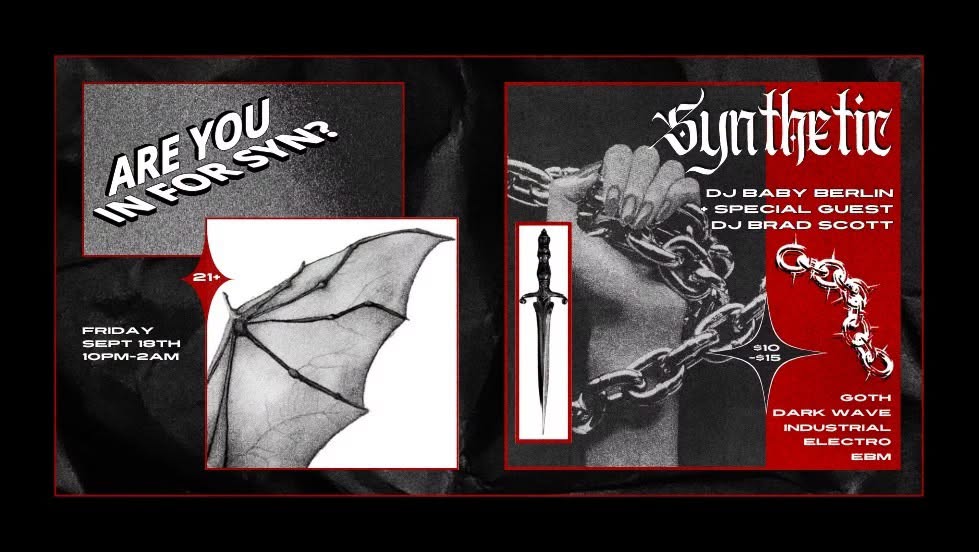 ☥ SYNTHETIC ☥ - Goth Electro Industrial Dark Wave EBM Party