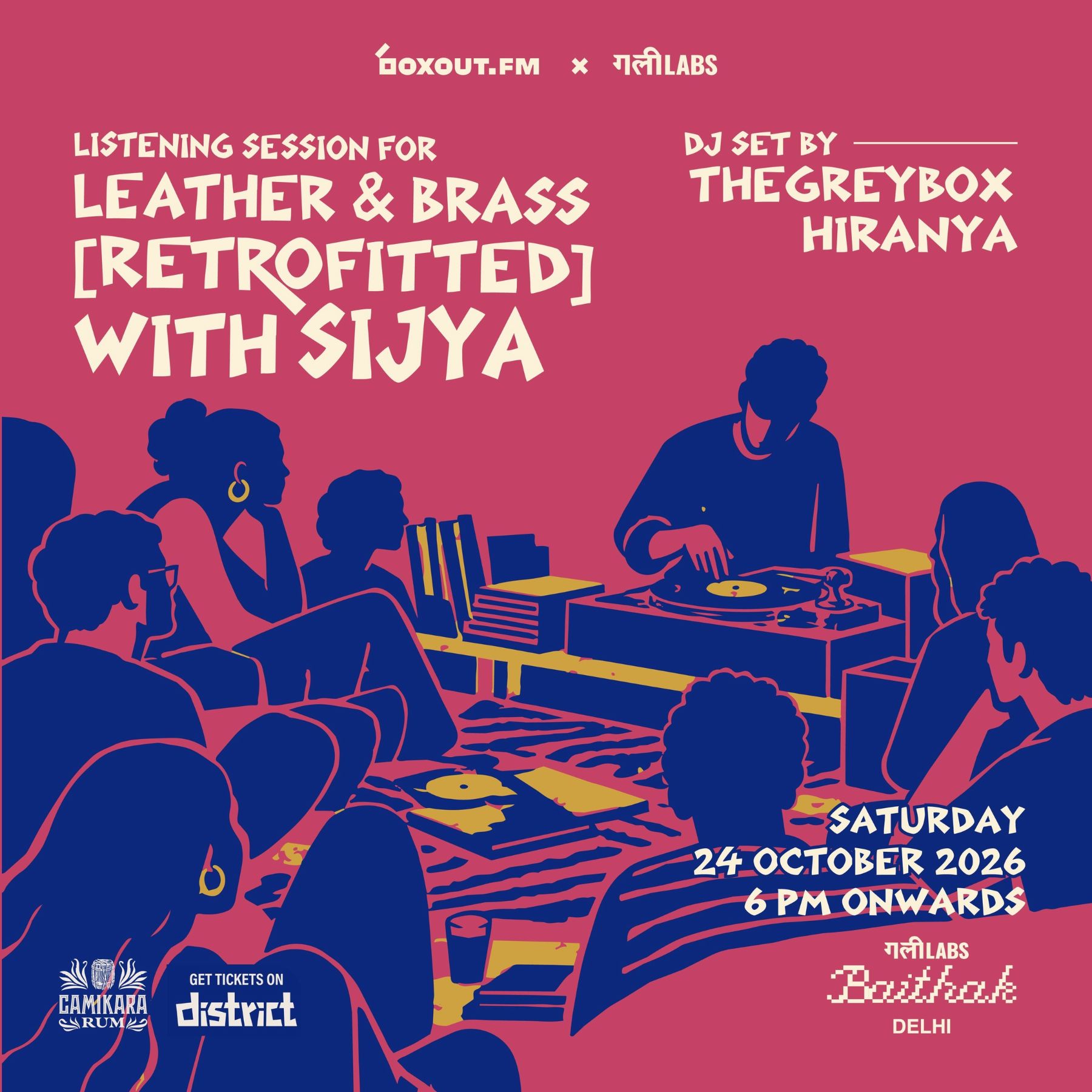 boxout.fm x Gully Labs present Listening Session with Sijya in New Delhi, India