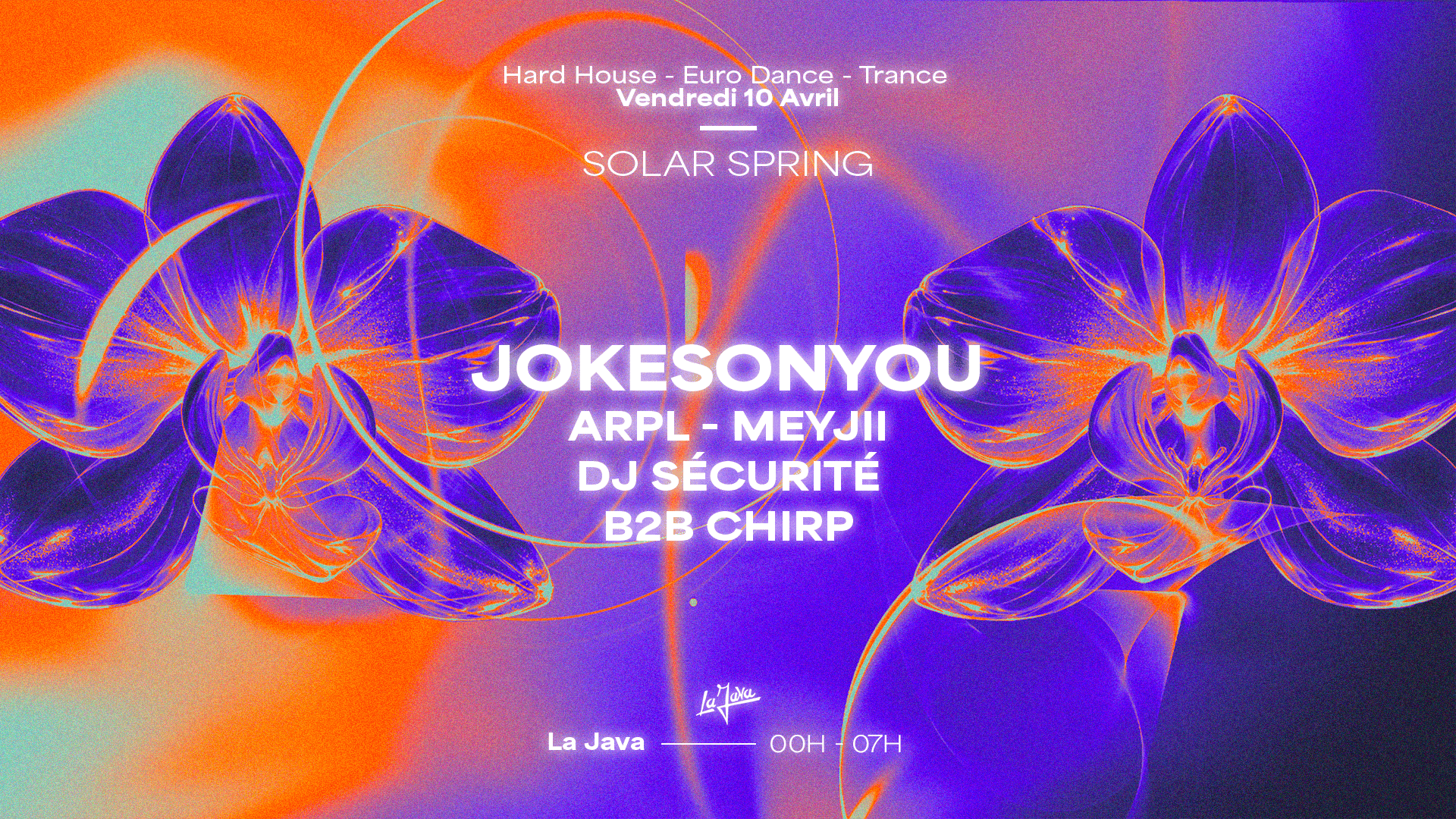 SOLAR SPRING: JOKESONYOU, ARPL, MEYJII, CHIRP & DJ SÉCURITÉ