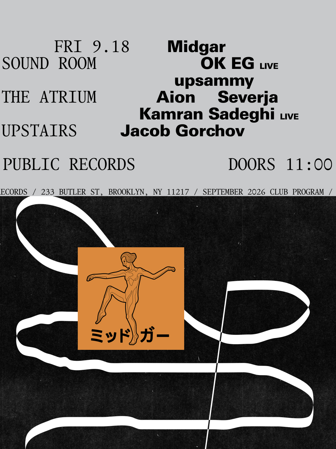 Midgar: OK EG [Live], upsammy / Severja, Kamran Sadeghi [Live], Aion / Jacob Gorchov