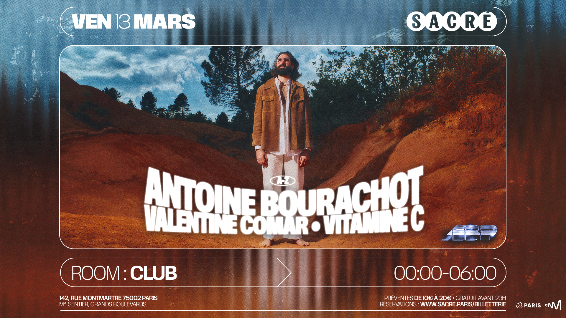 Sacré présente: Antoine Bourachot, Valentine Comar & VITAMINE C