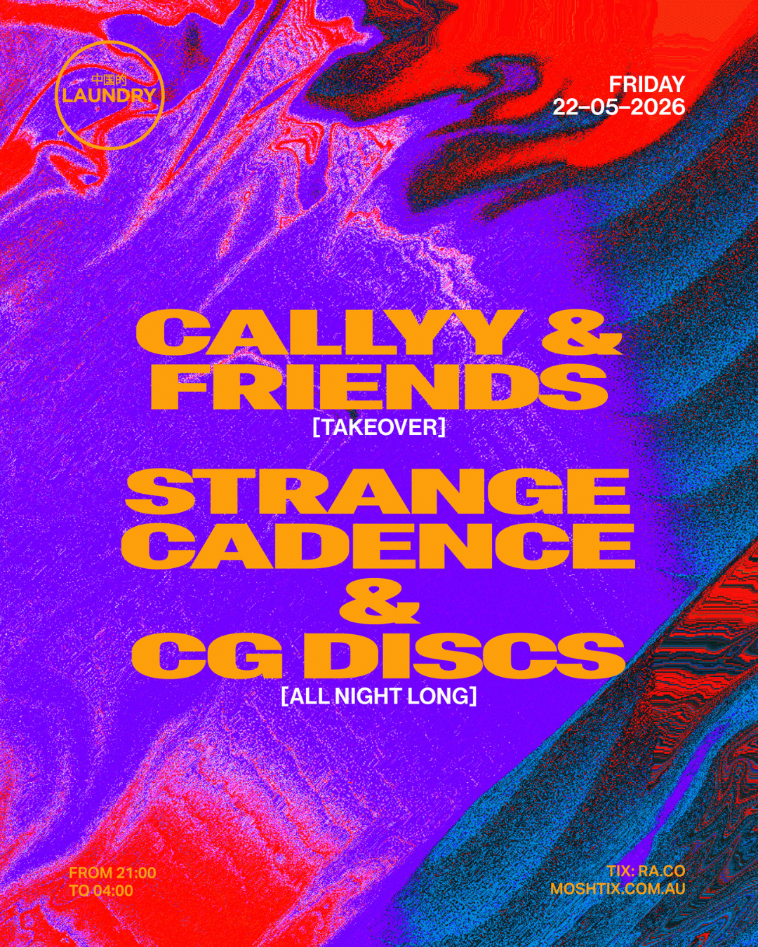 Chinese Laundry presents Callyy & FRIENDS + STRANGE CADENCE x CG