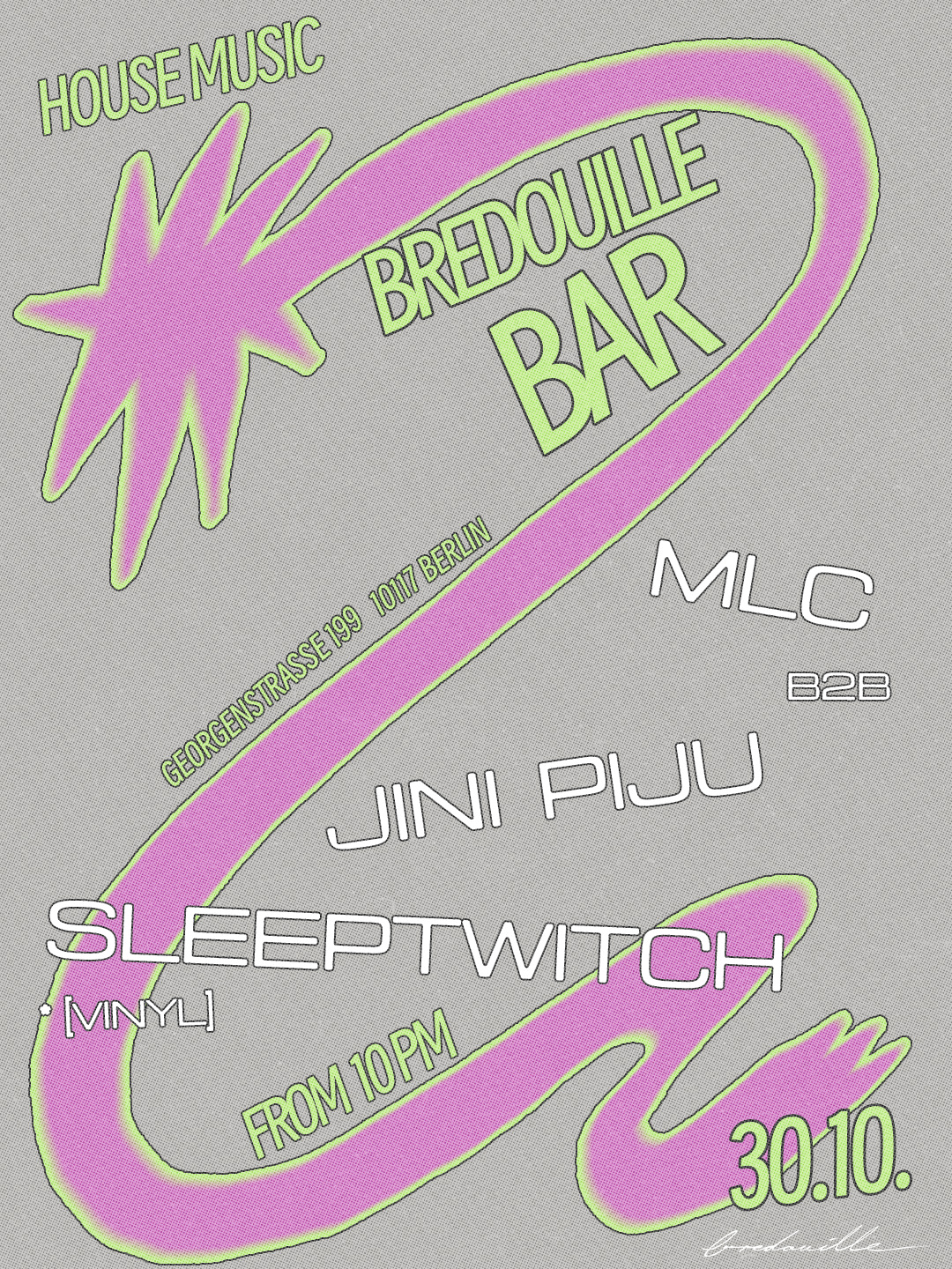 mlc b2b Jini Piju, sleeptwitch × Bredouille