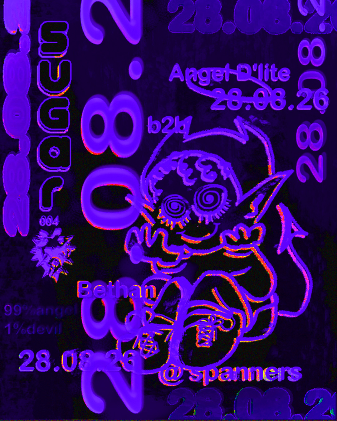 SUGAR 004 with Angel D'lite + Bethan - All Night Long