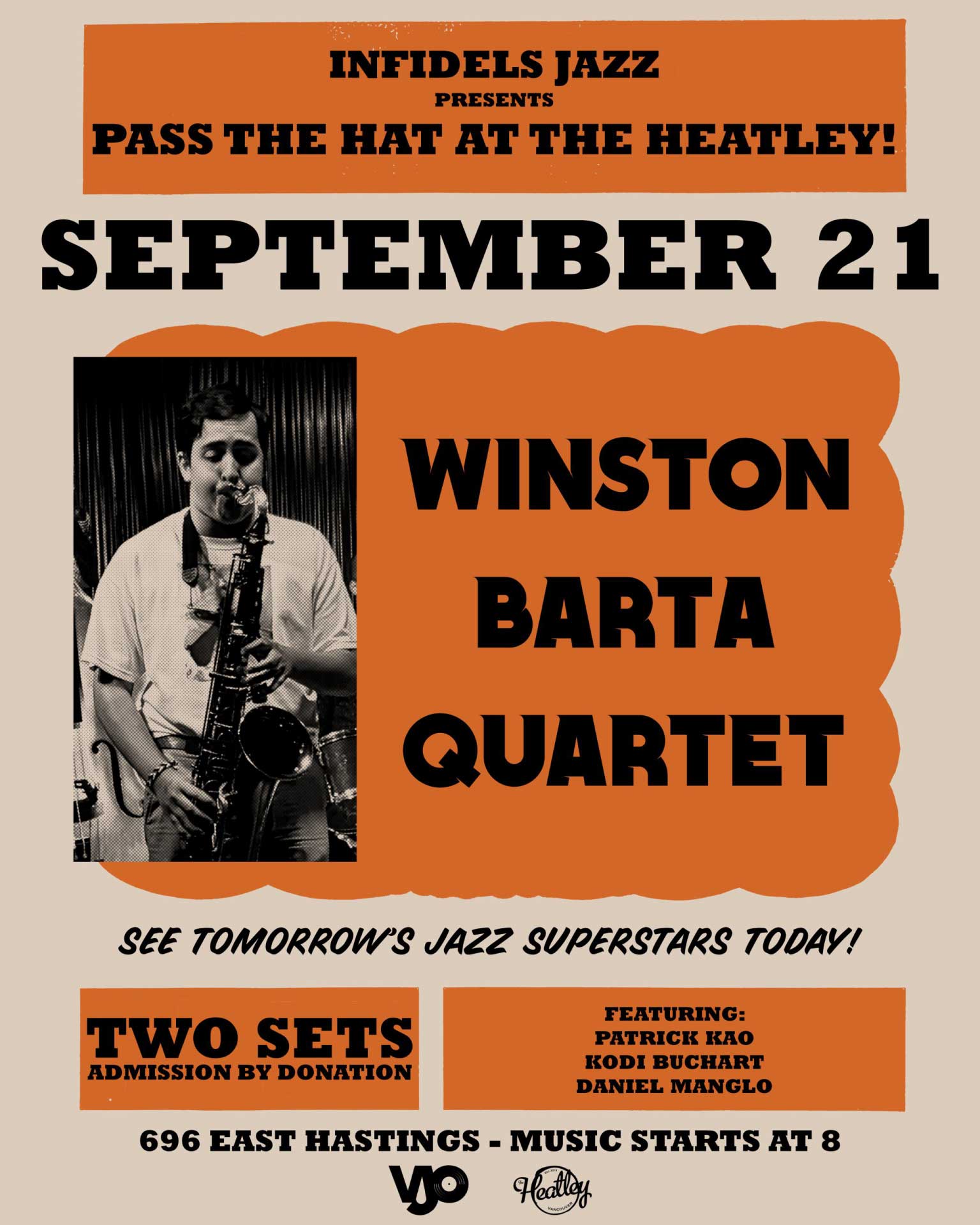 Winston Barta Quartet at the Heatley
