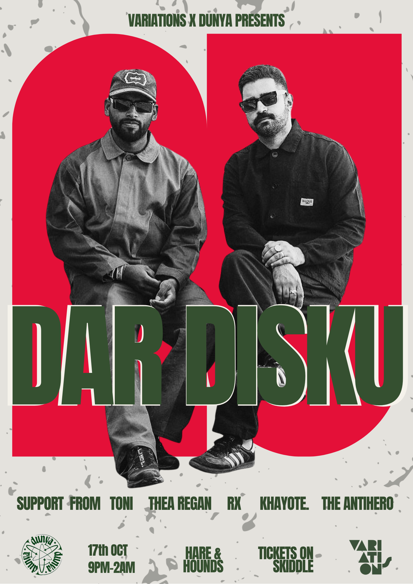 Variations X DUNYA presents - DAR DISKU at Hare & Hounds, B14 7JZ; United Kingdom