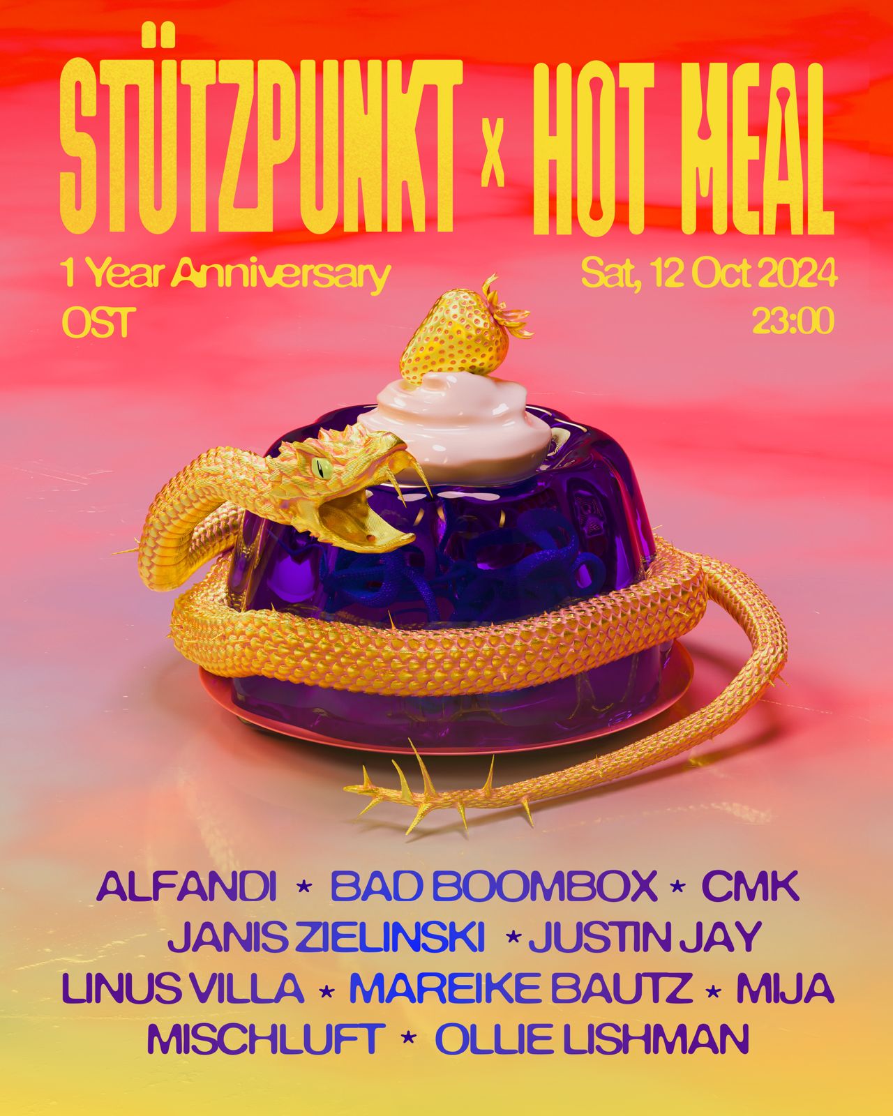 Stützpunkt x Hot Meal - 1 Year Anniversary at OST, Berlin