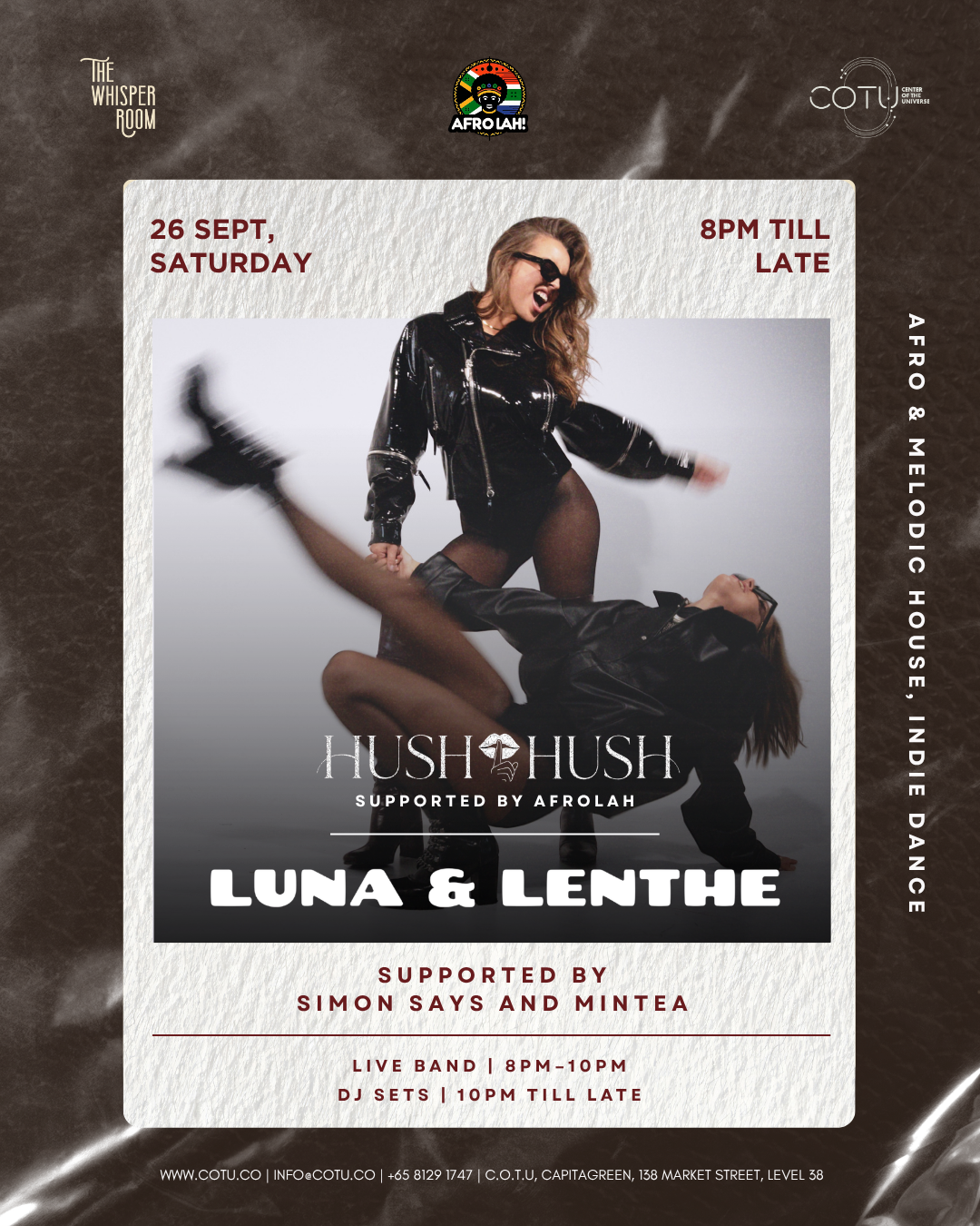 Afro Lah! presents: Luna & Lenthe