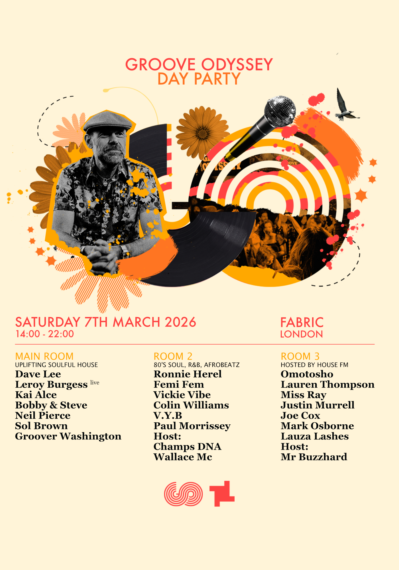 Groove Odyssey: Dave Lee, Bobby & Steve, Kai Alce, Leroy Burgess + more