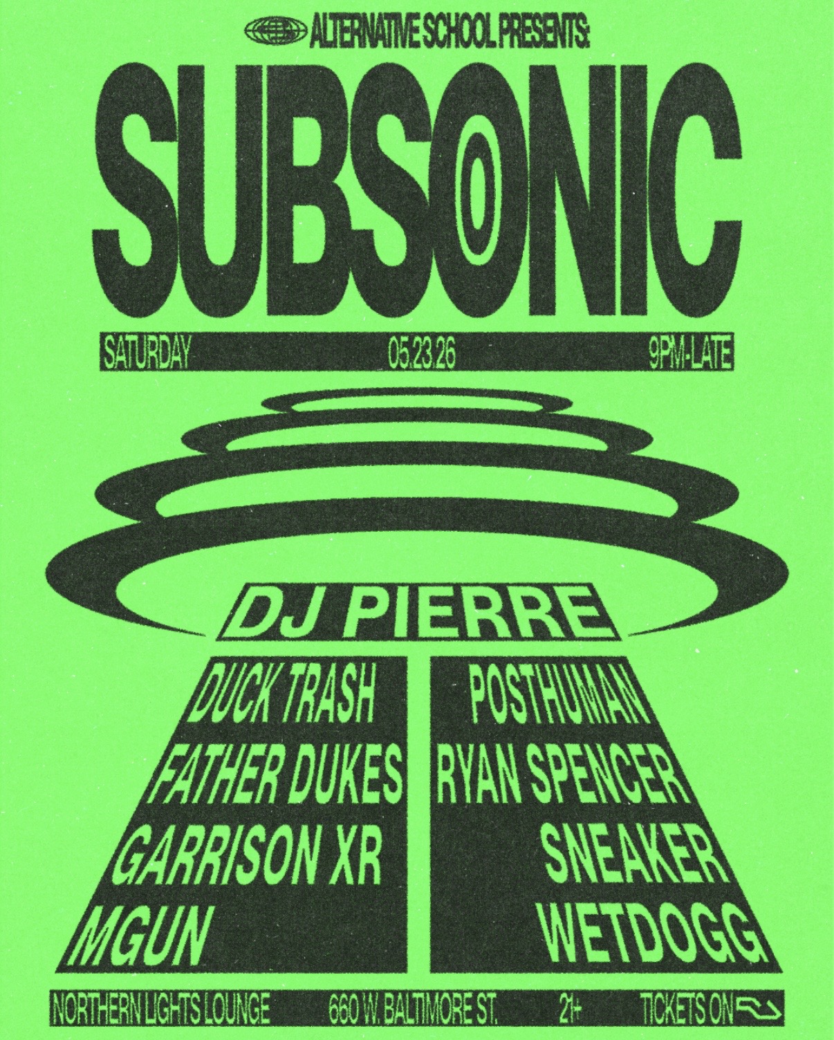Alternative School presents: SUBSONIC