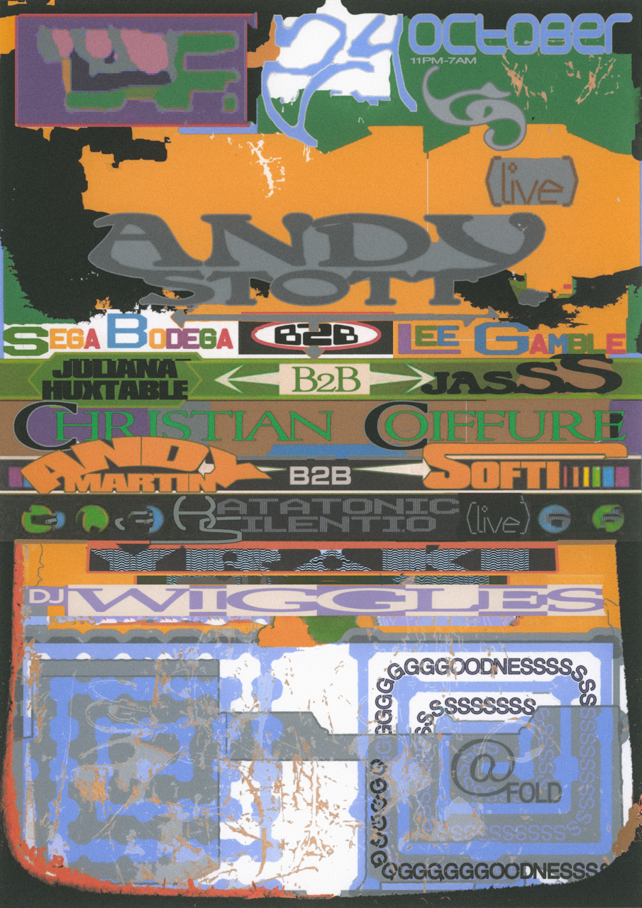 Goodness: Andy Stott, Sega Bodega b2b Lee Gamble, Juliana Huxtable b2b JASSS, Andy Martin