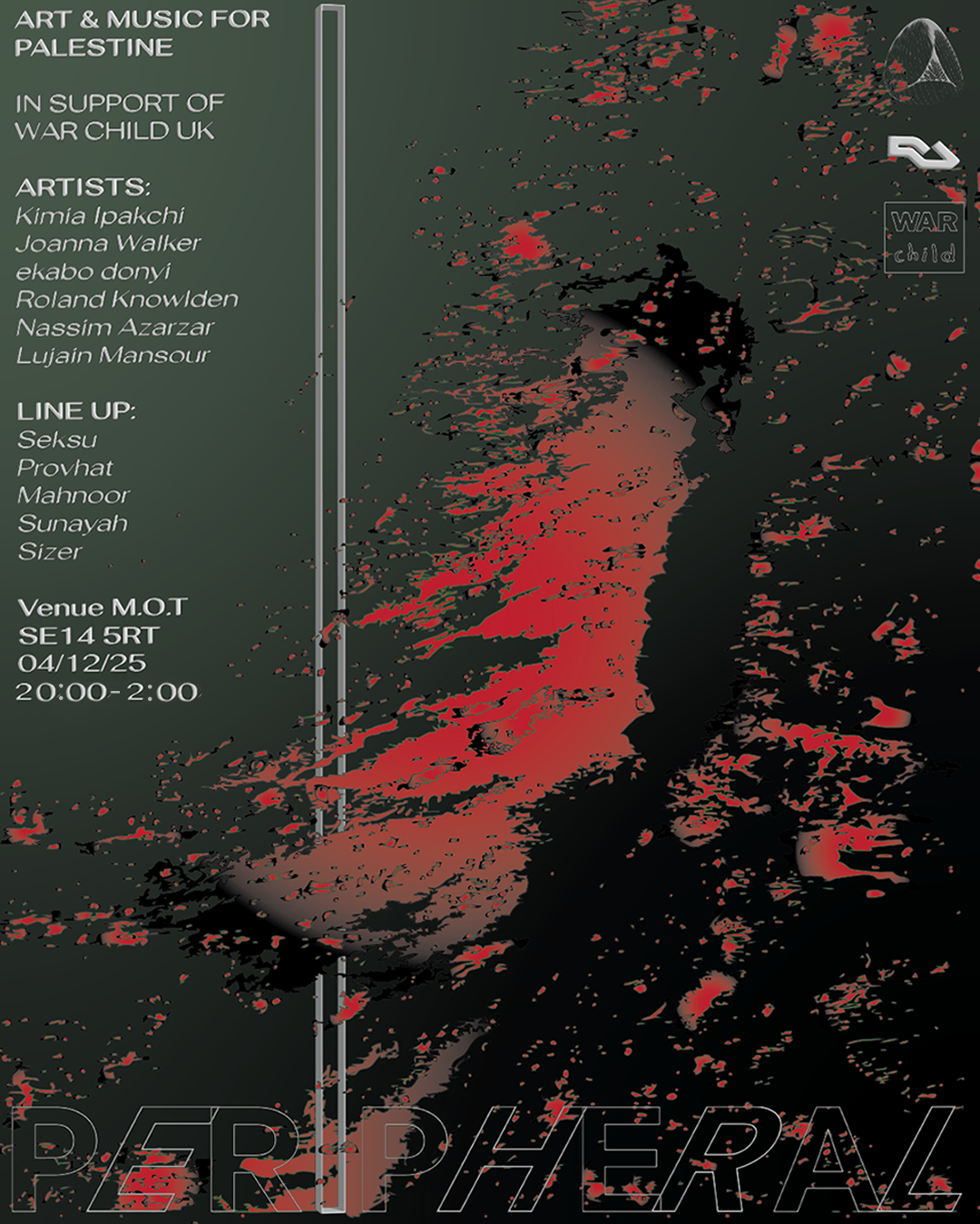 PERIPHERAL: Art & Music Fundraiser for Palestine