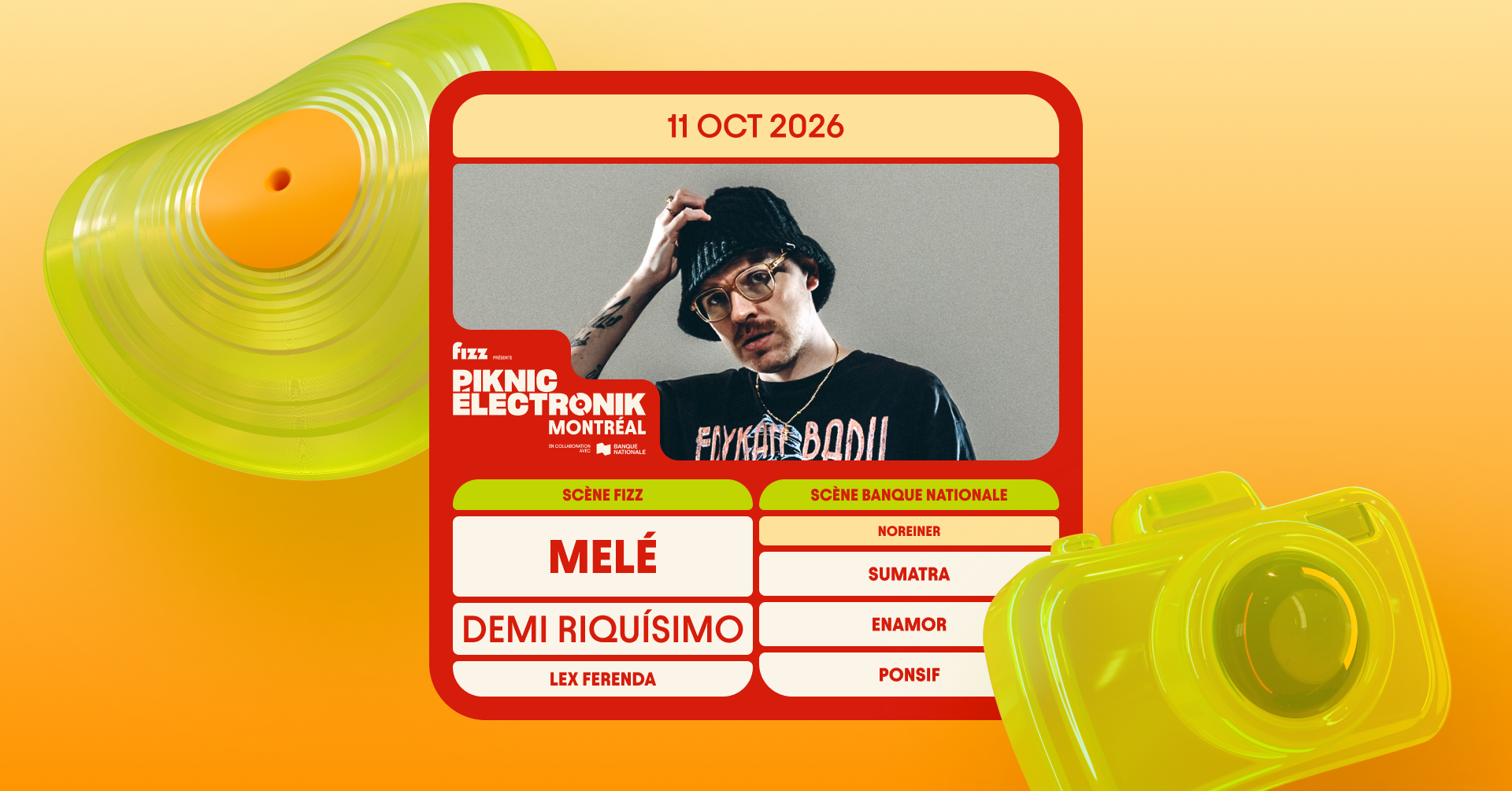 Piknic Électronik MTL #19: Melé, Demi Riquísimo / Noreiner