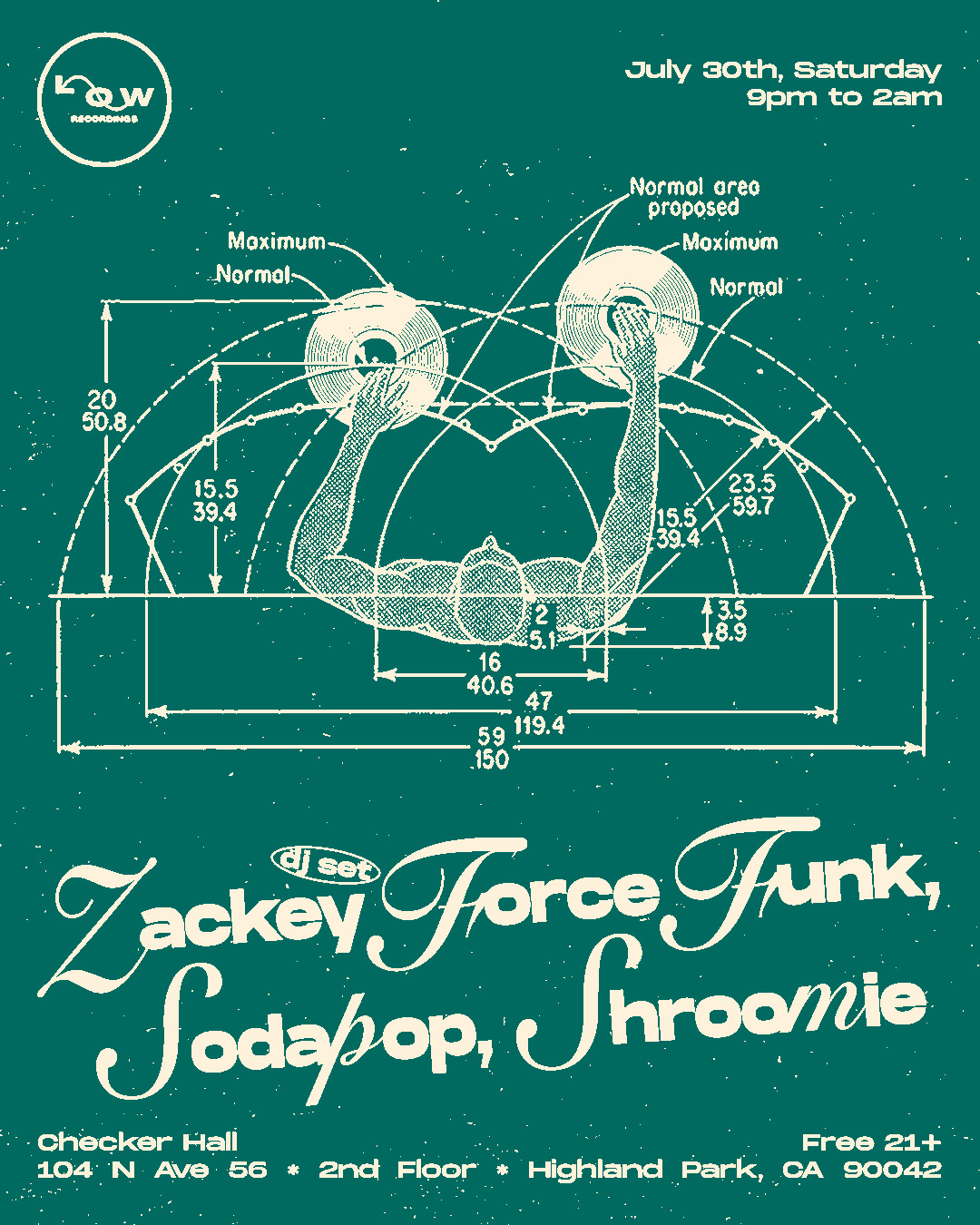 Low: Zacky Force Funk [DJ Set], Sodapop, Shroomie at Checker Hall 